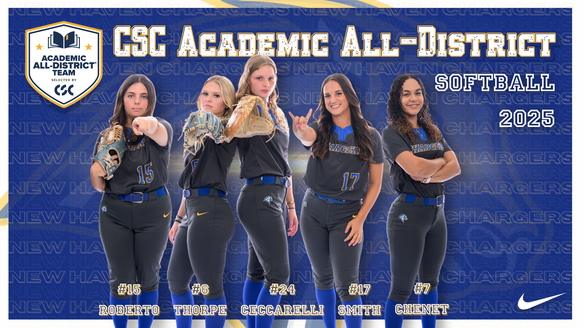 CSC Academic All-District Softball 2025