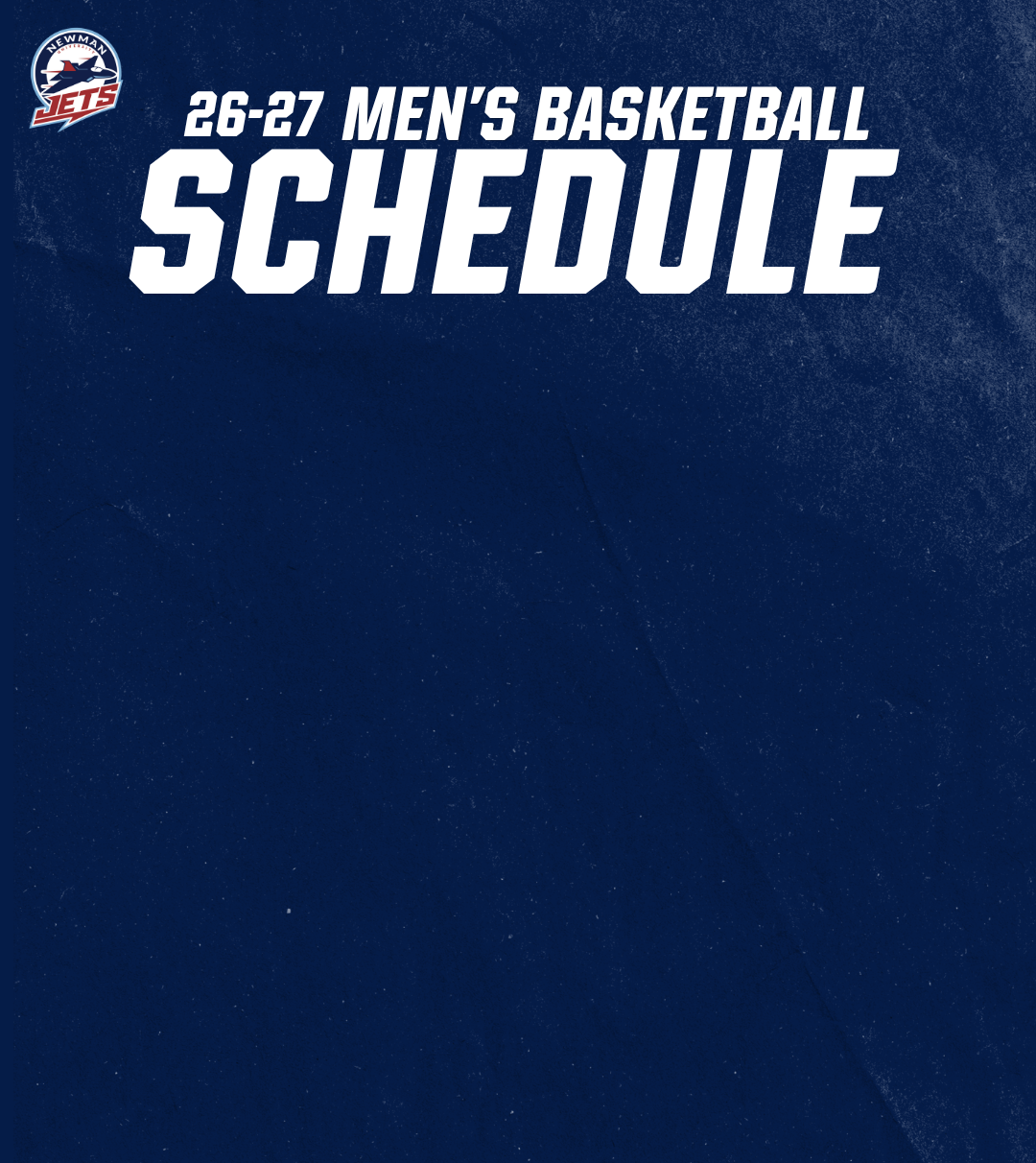 Men's basketball schedule text