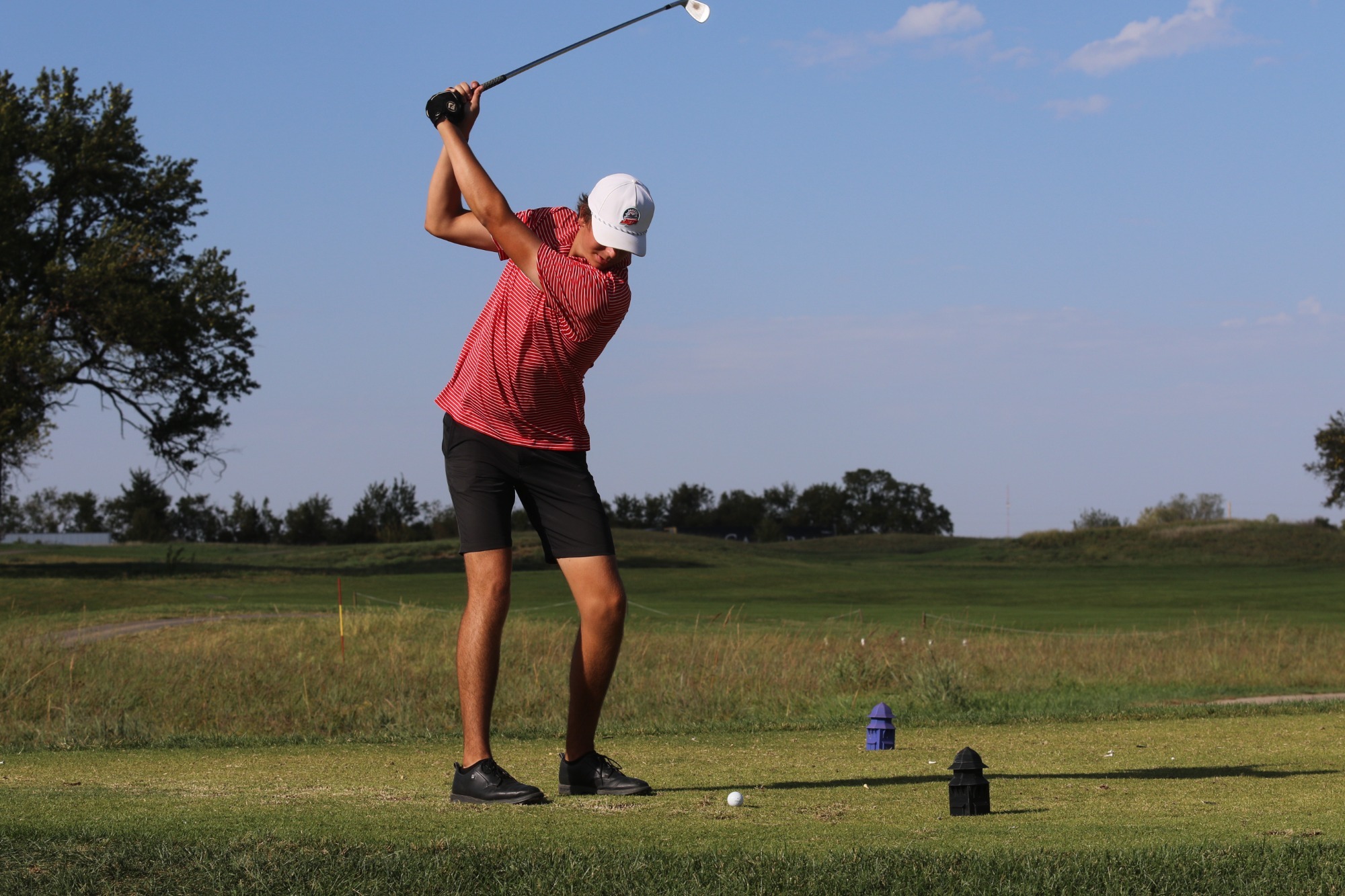 Mateo Vaca mid swing 