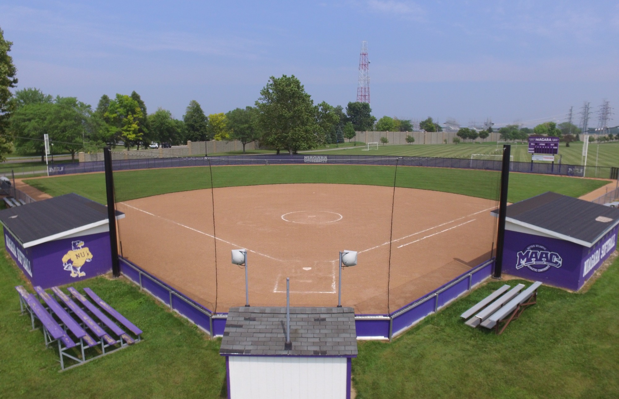 Niagara University Softball Field from above