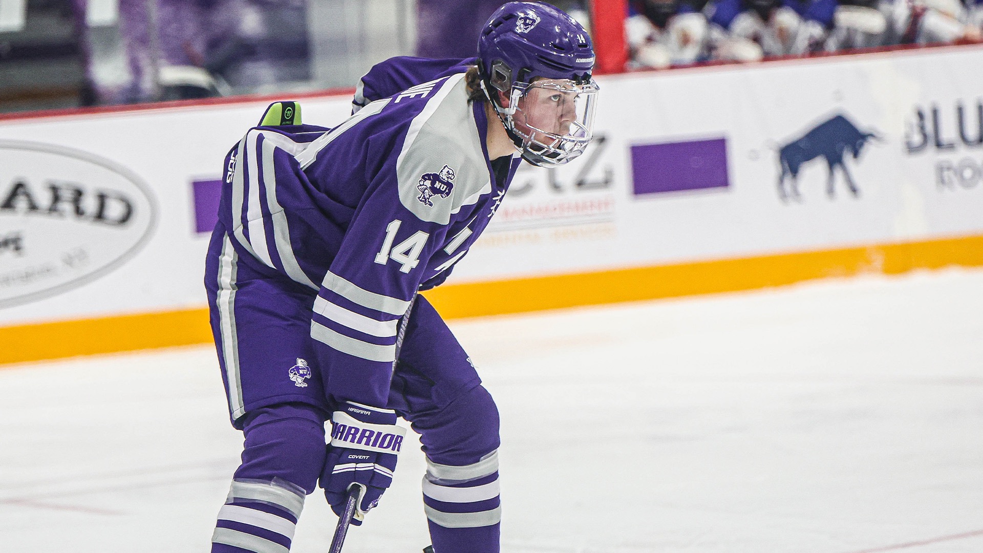 Marshall Finnie on the ice against USNTDP 2025