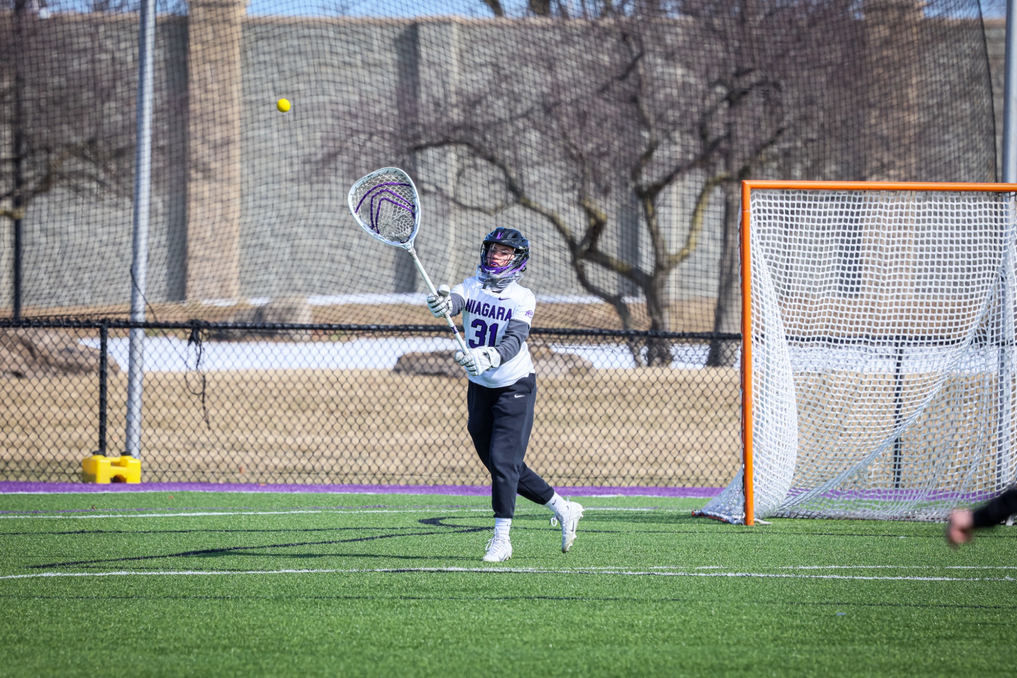 Niagara women's lacrosse defeats Central Michigan 12-11 in overtime on March 9, 2025