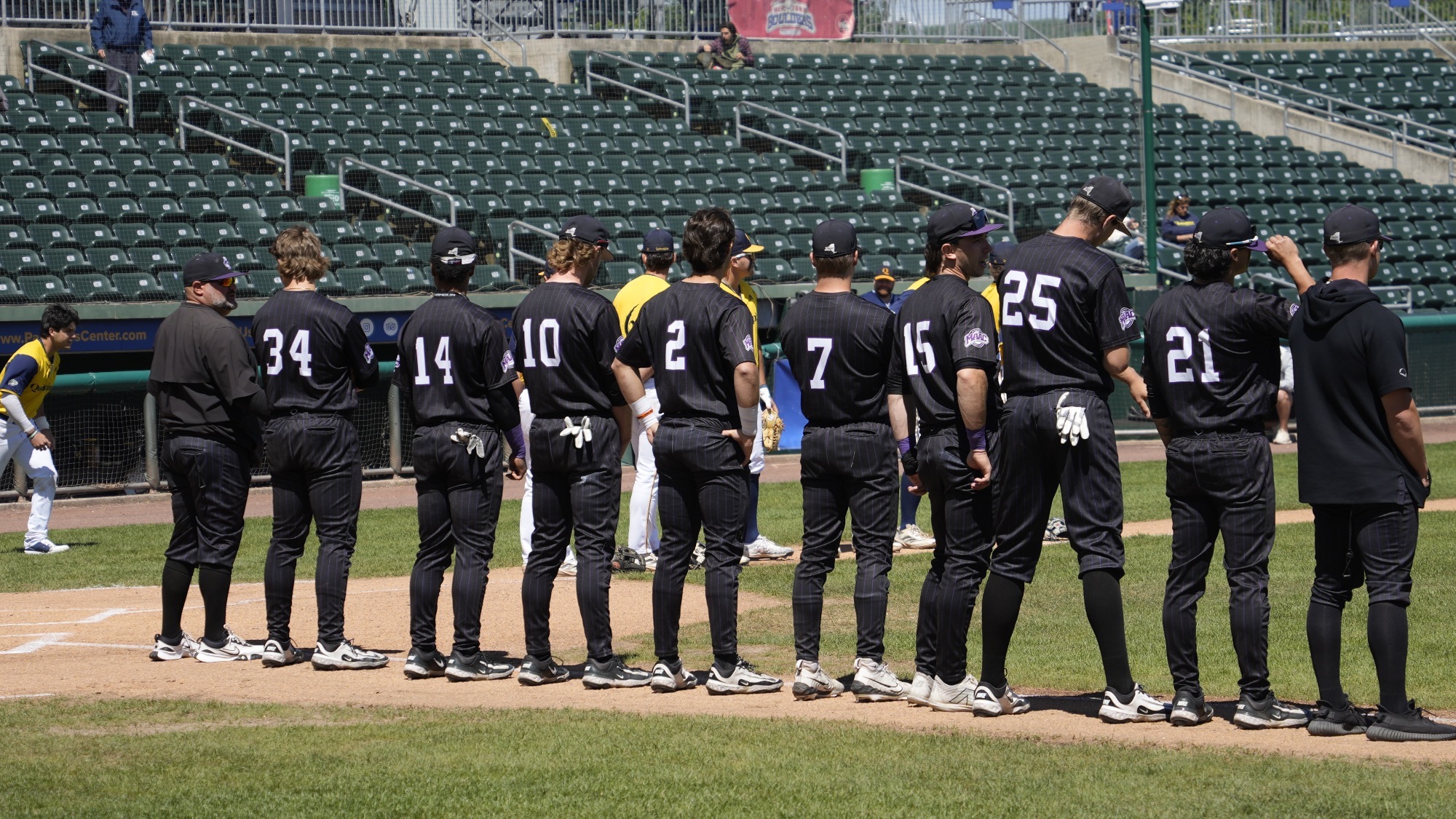 Niagara Baseball Lined Up for Intros at 2025 MAAC Championships vs Quinnipiac