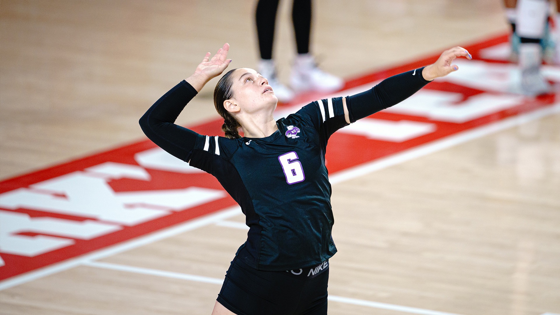 Mia Schaefer Serves Against St John's 2024