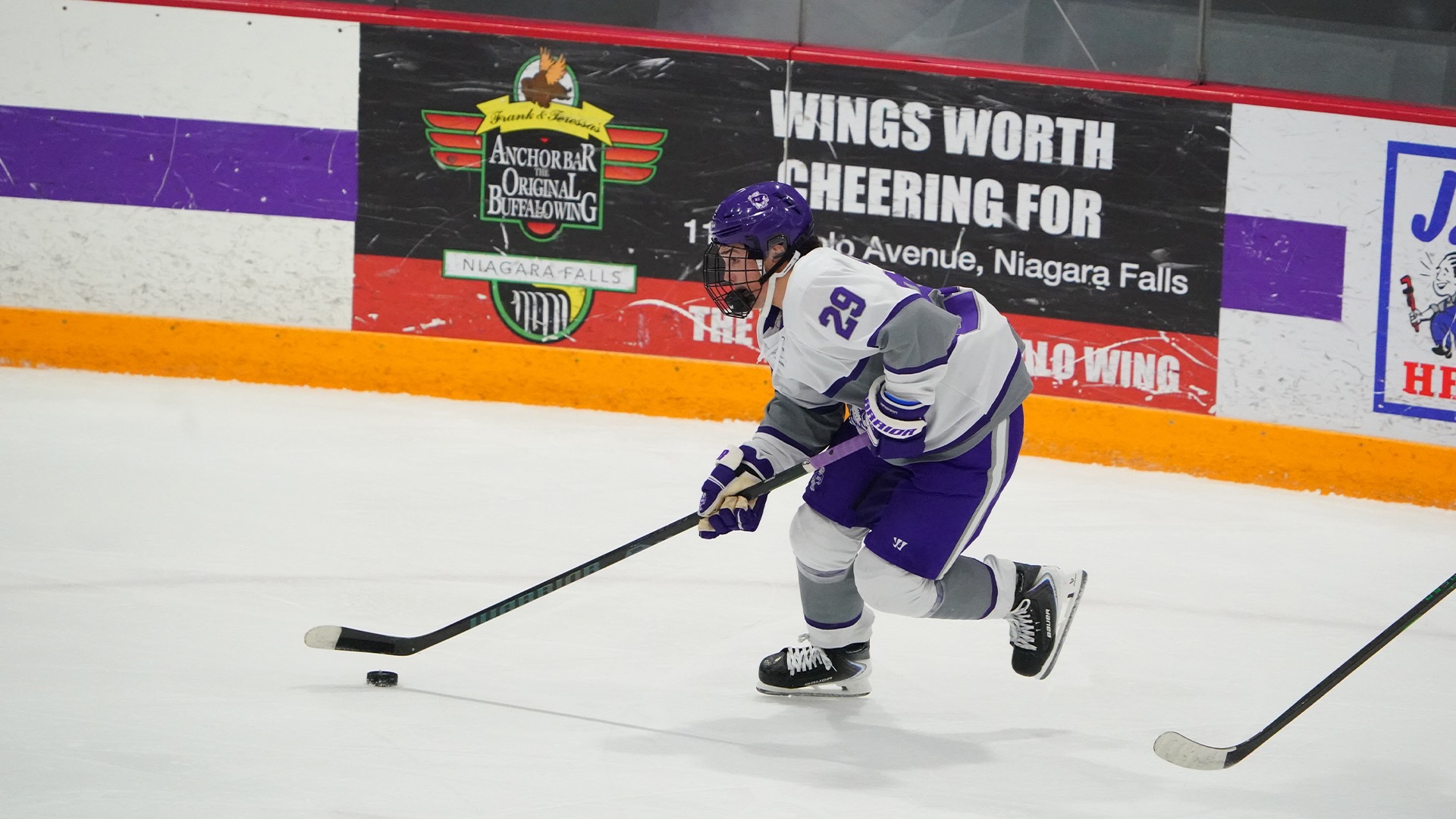 T-Bone Codd Skates With the Puck Against Clarkson on 1.3.26