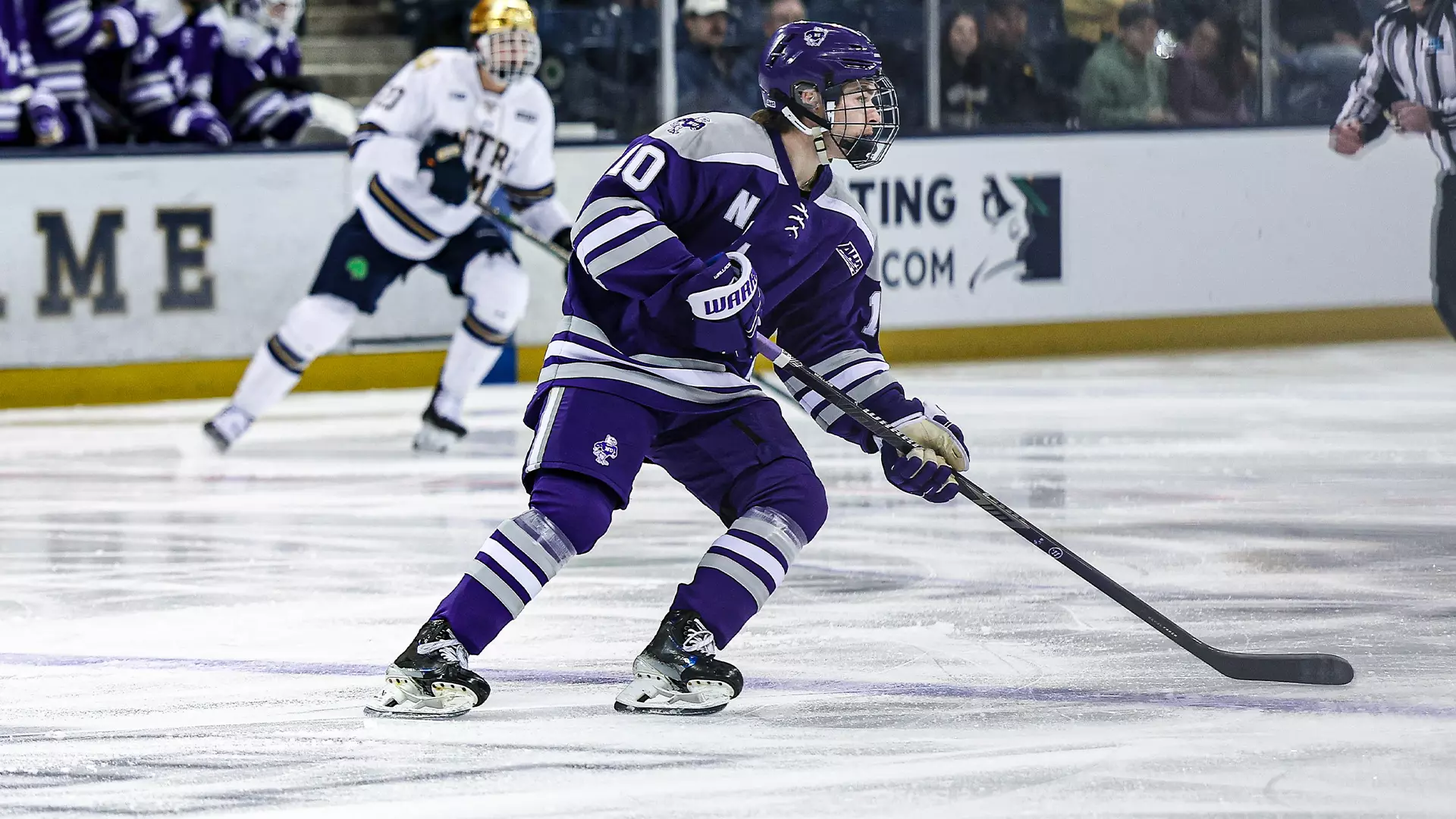Hunter Wallace On the Ice Against Notre Dame 2026