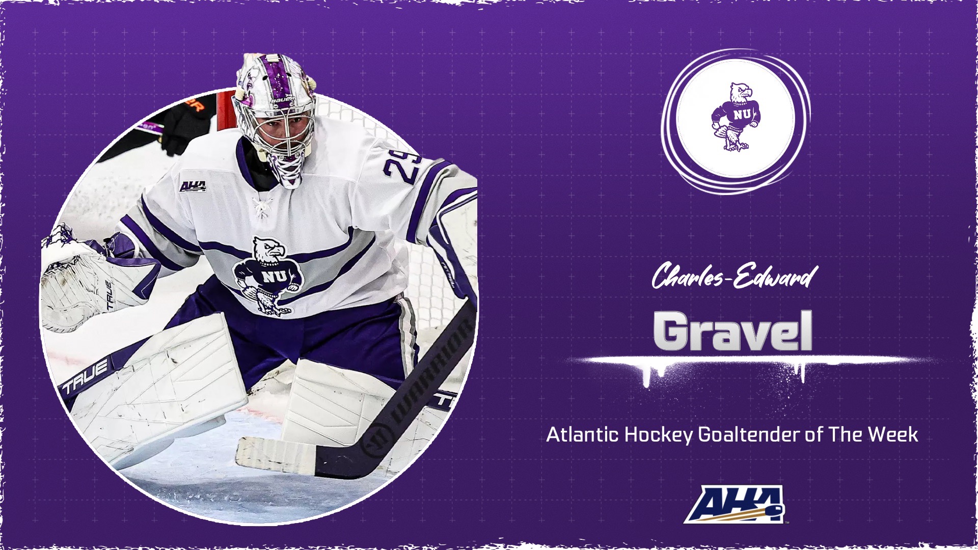 Charles-Edward Gravel Goalie of the Week Graphic