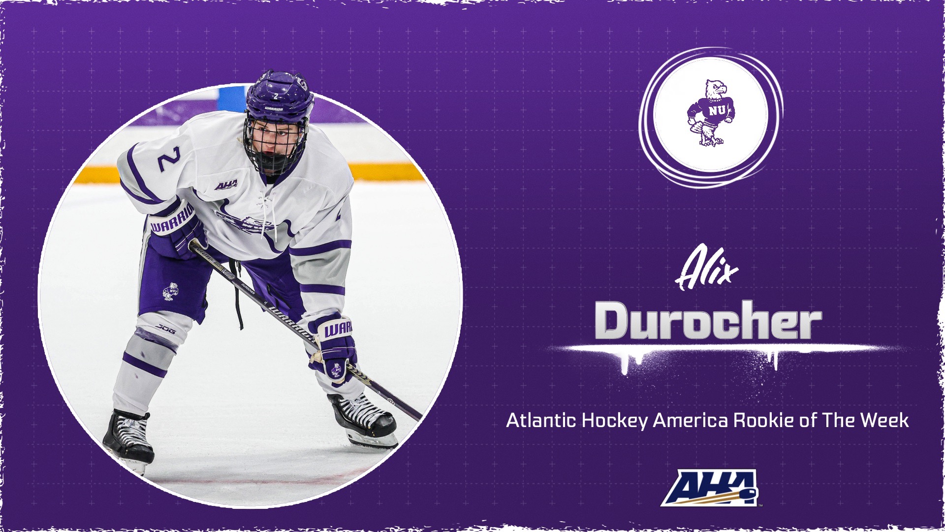 Alix Durocher AHA Rookie of the Week Graphic 2026