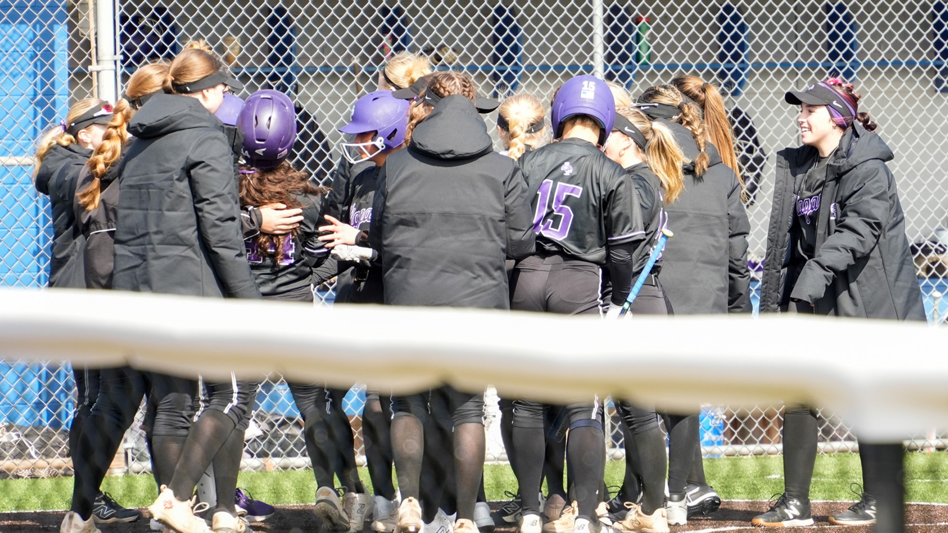 Softball Celebrates Homerun against UB 3/8