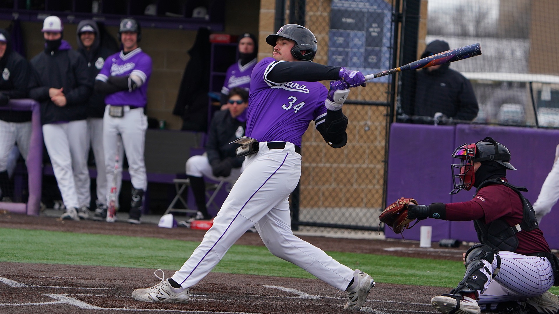Rees Kozar Swings the Bat Against Iona 2026