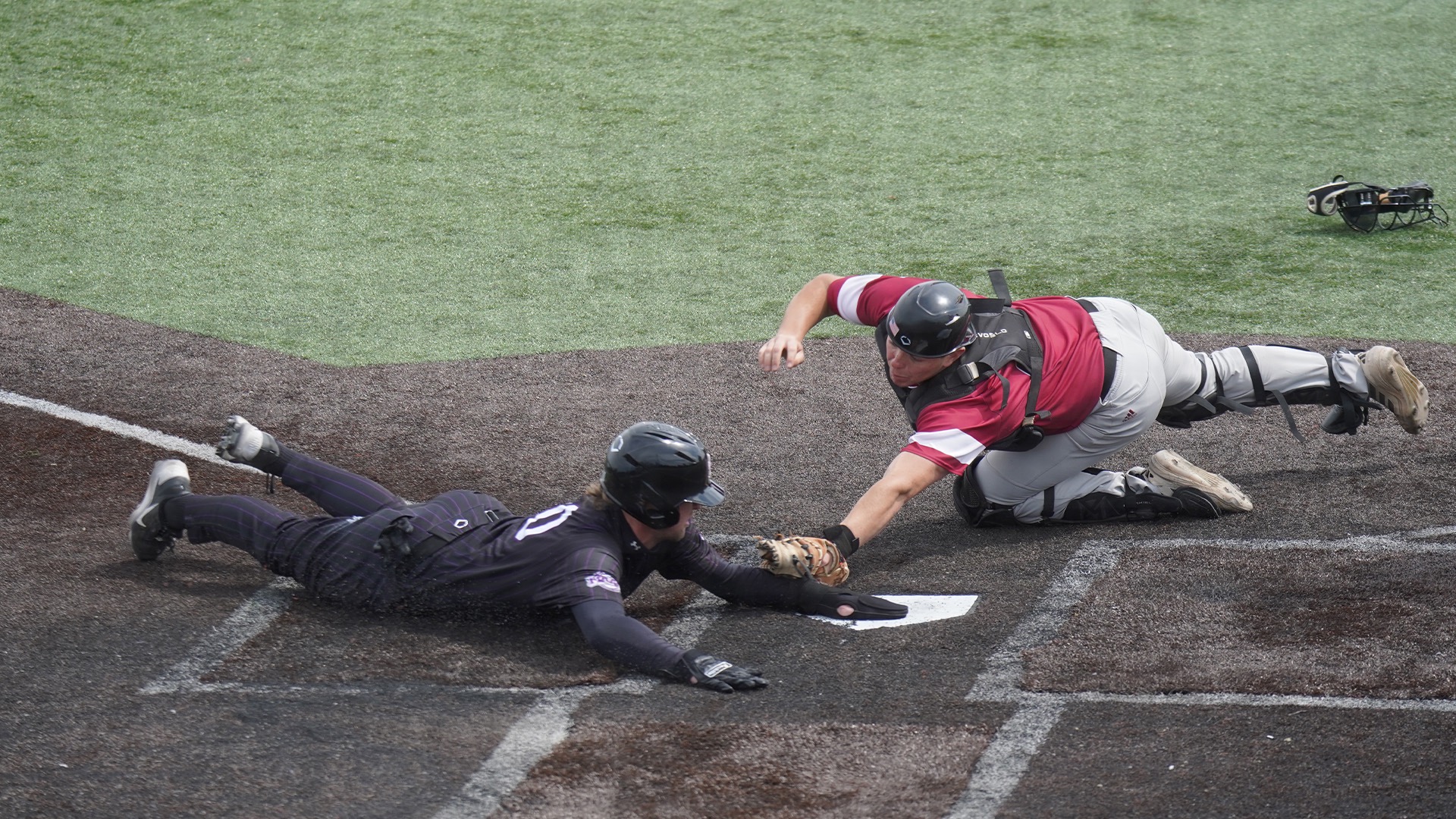 Curtis McKay Beats the Throw at the Plate Against Rider 5/3/26