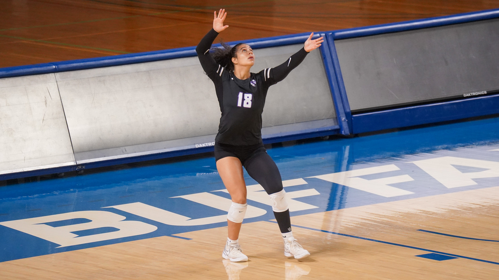 Katelynn Rottman Serves the Ball Against UB 2026