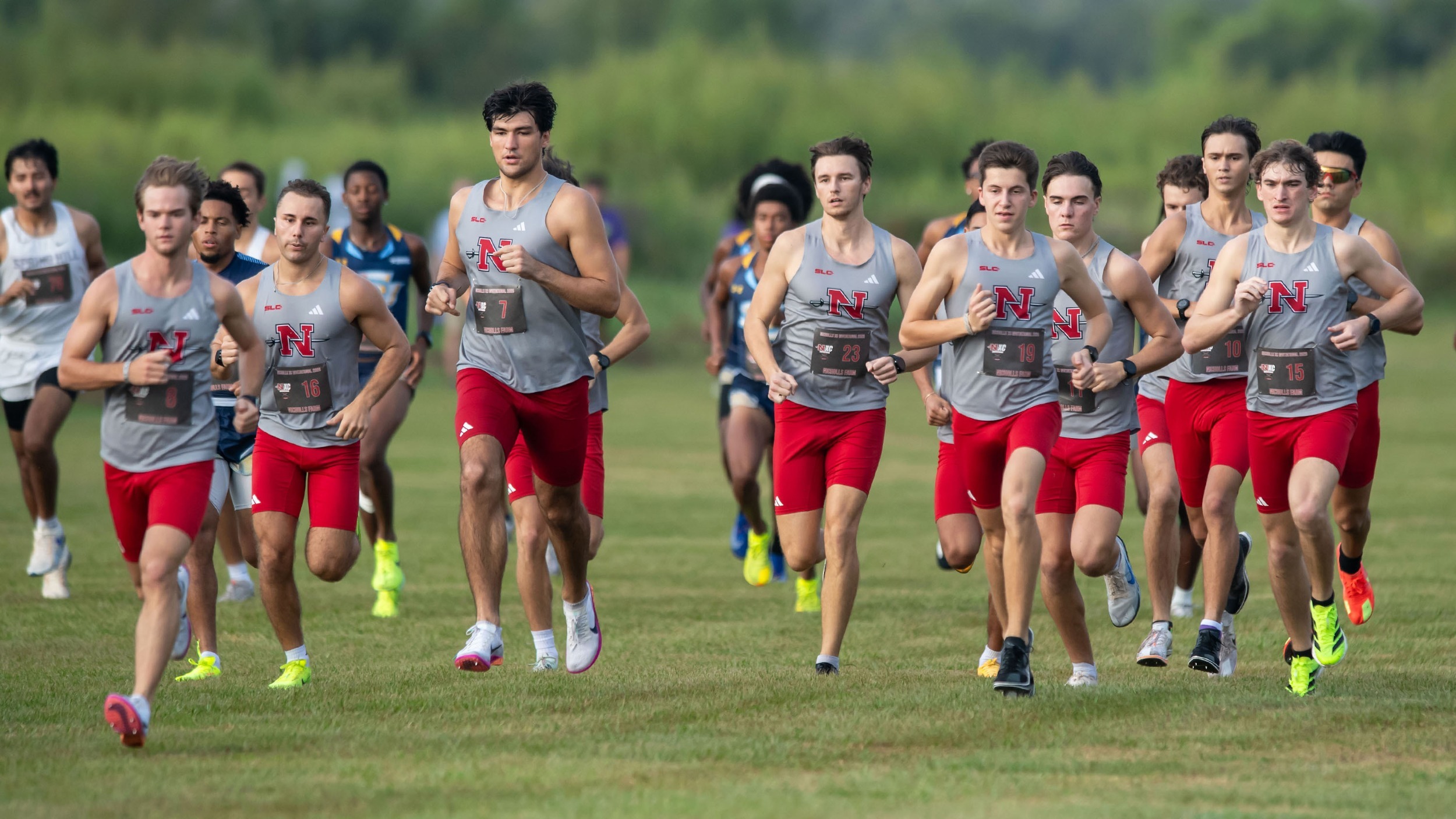 Nicholls men's cross country team begins race