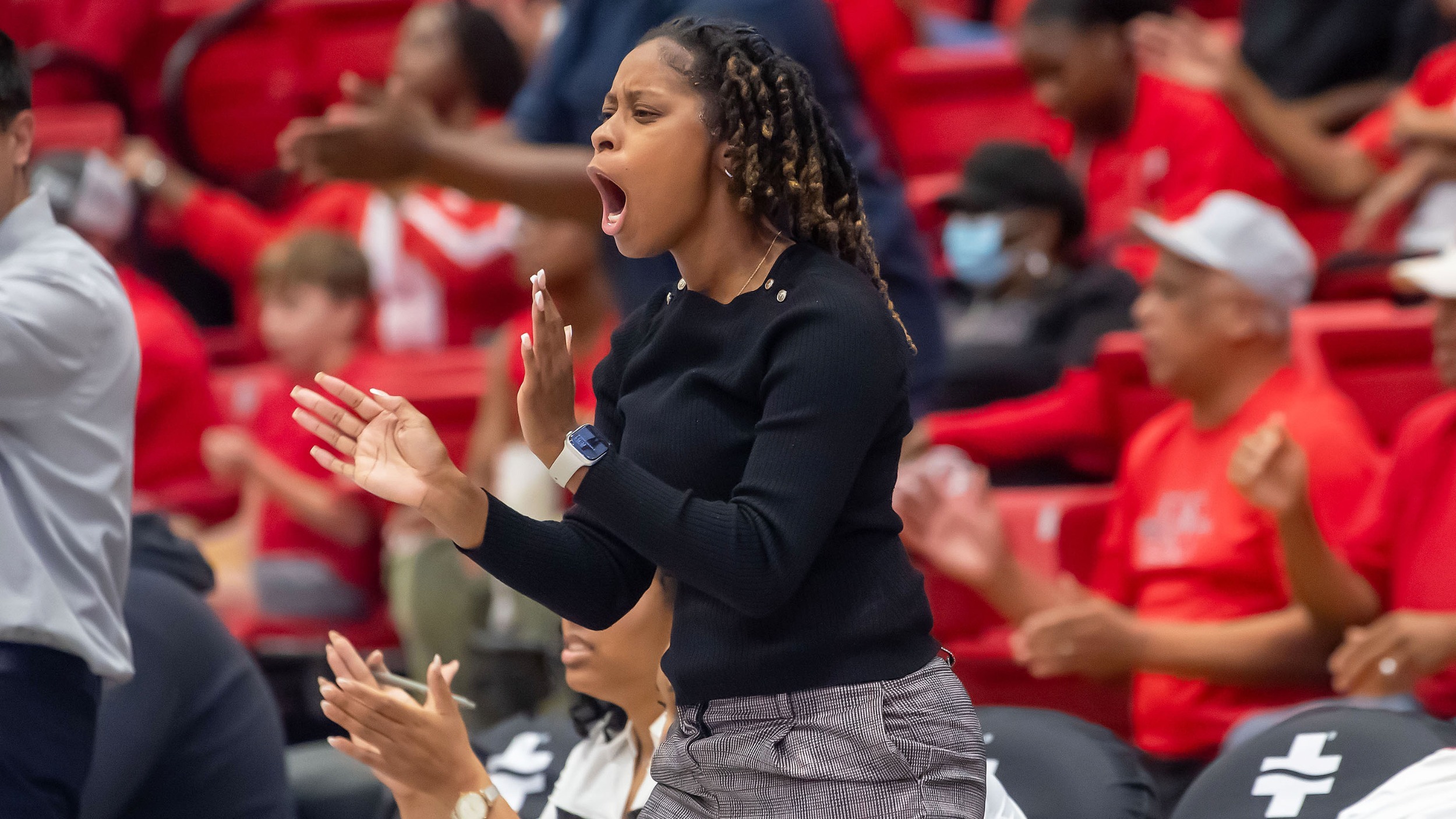 Jayln Johnson-Joubert Hype after Nicholls basket