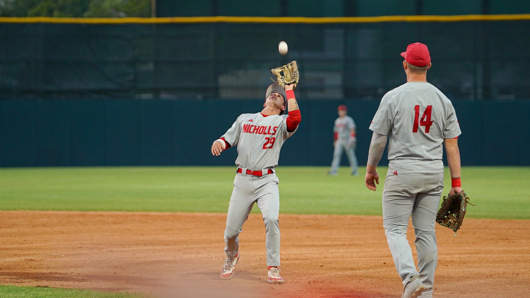 Nicholls 2B Keegan Giger makes Catch at HCU