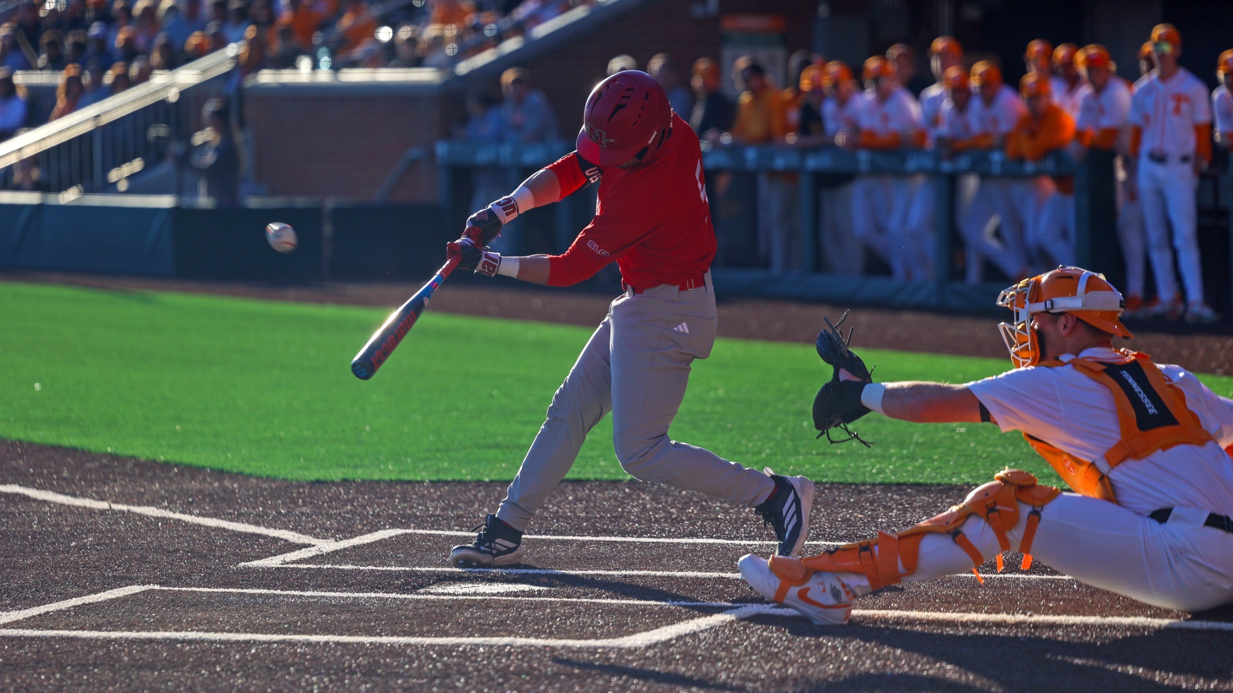Casey Artigues Hits Ball Against UT