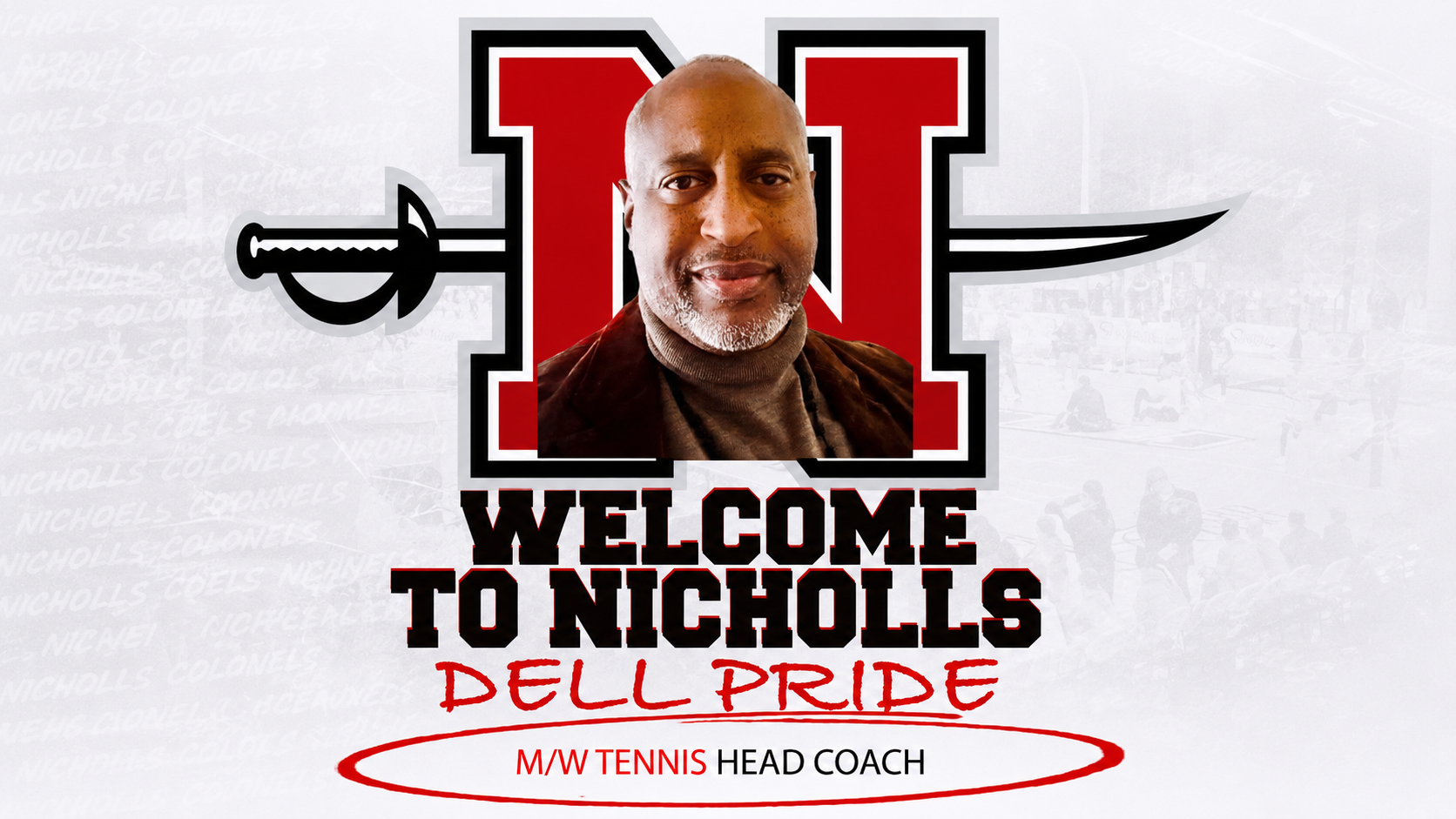 Graphic for Dell Pride Tennis Head Coach Announcment