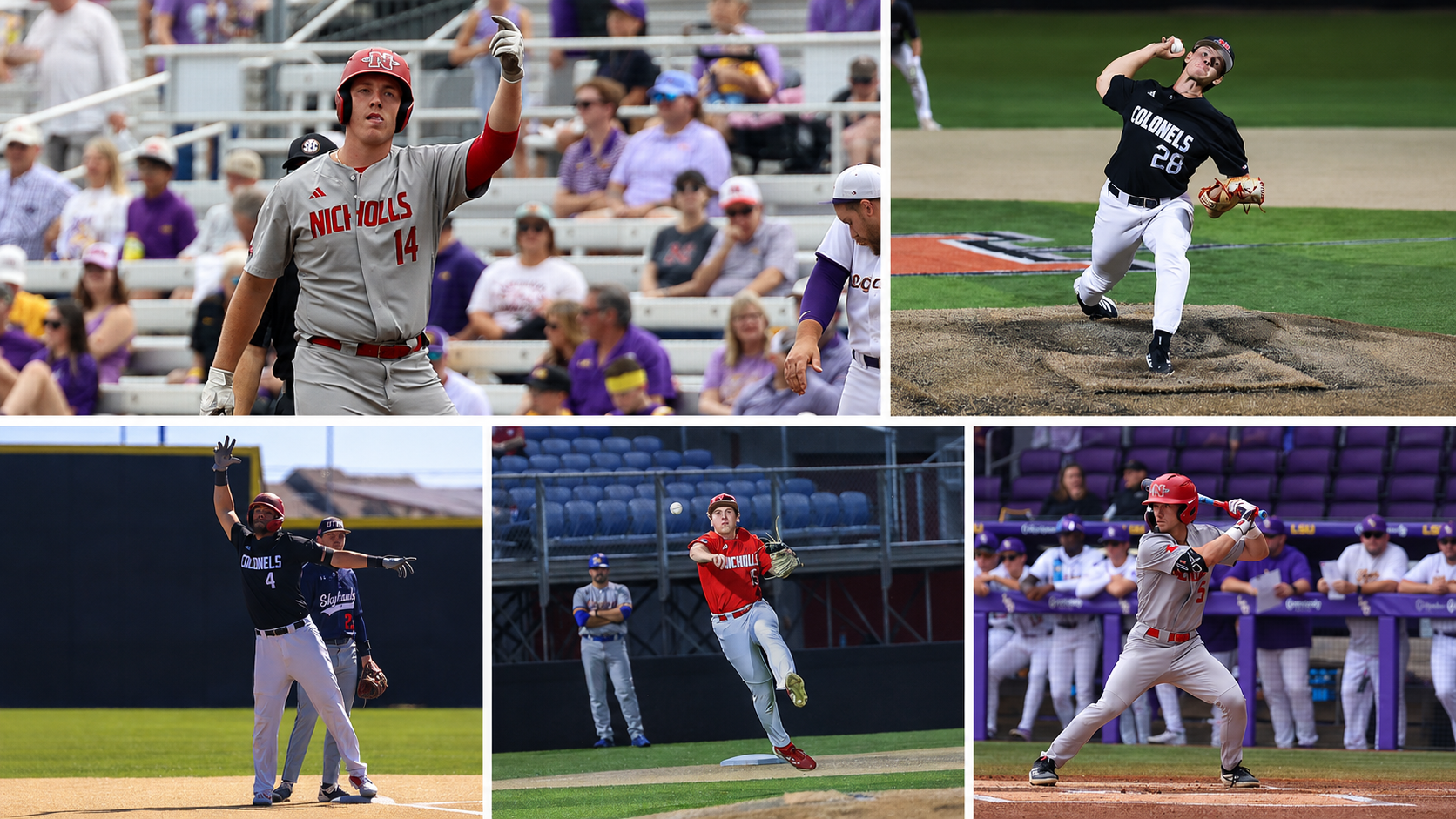 Five Nicholls BSB Players SLC All-Academic