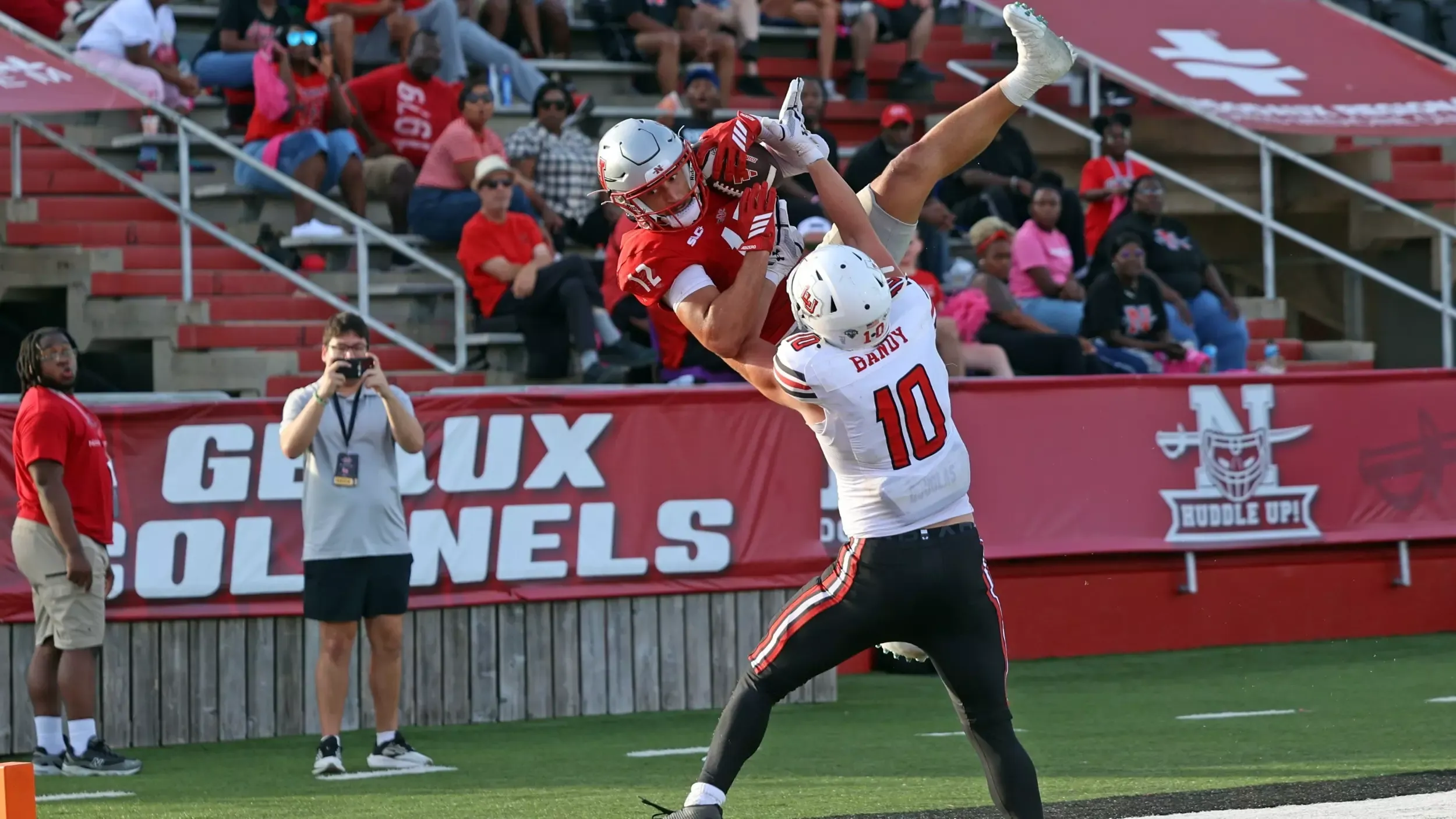 Nicholls wideout Jordan Smith Leaps for TD catch