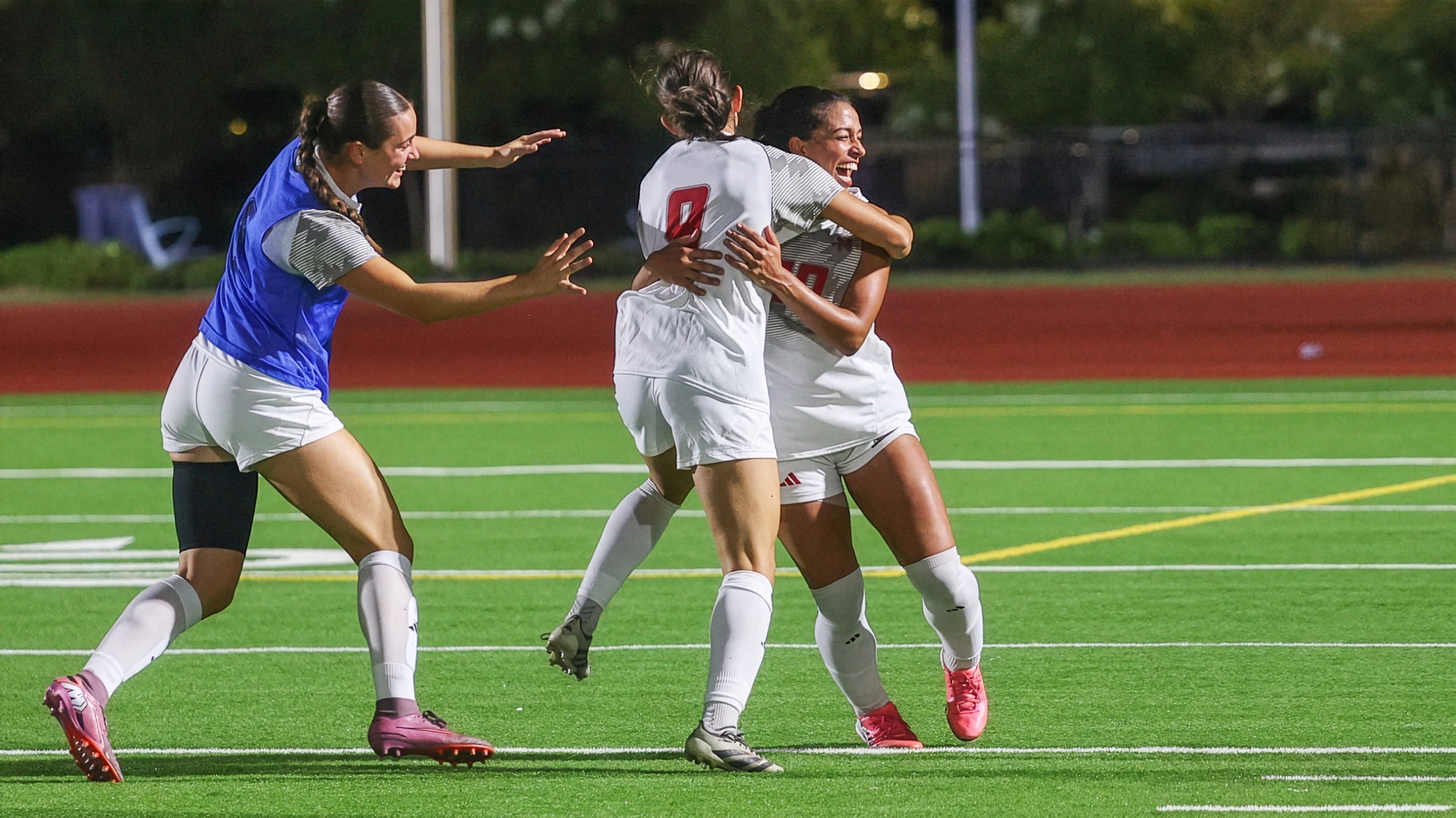Kate Guillory celebrates goal