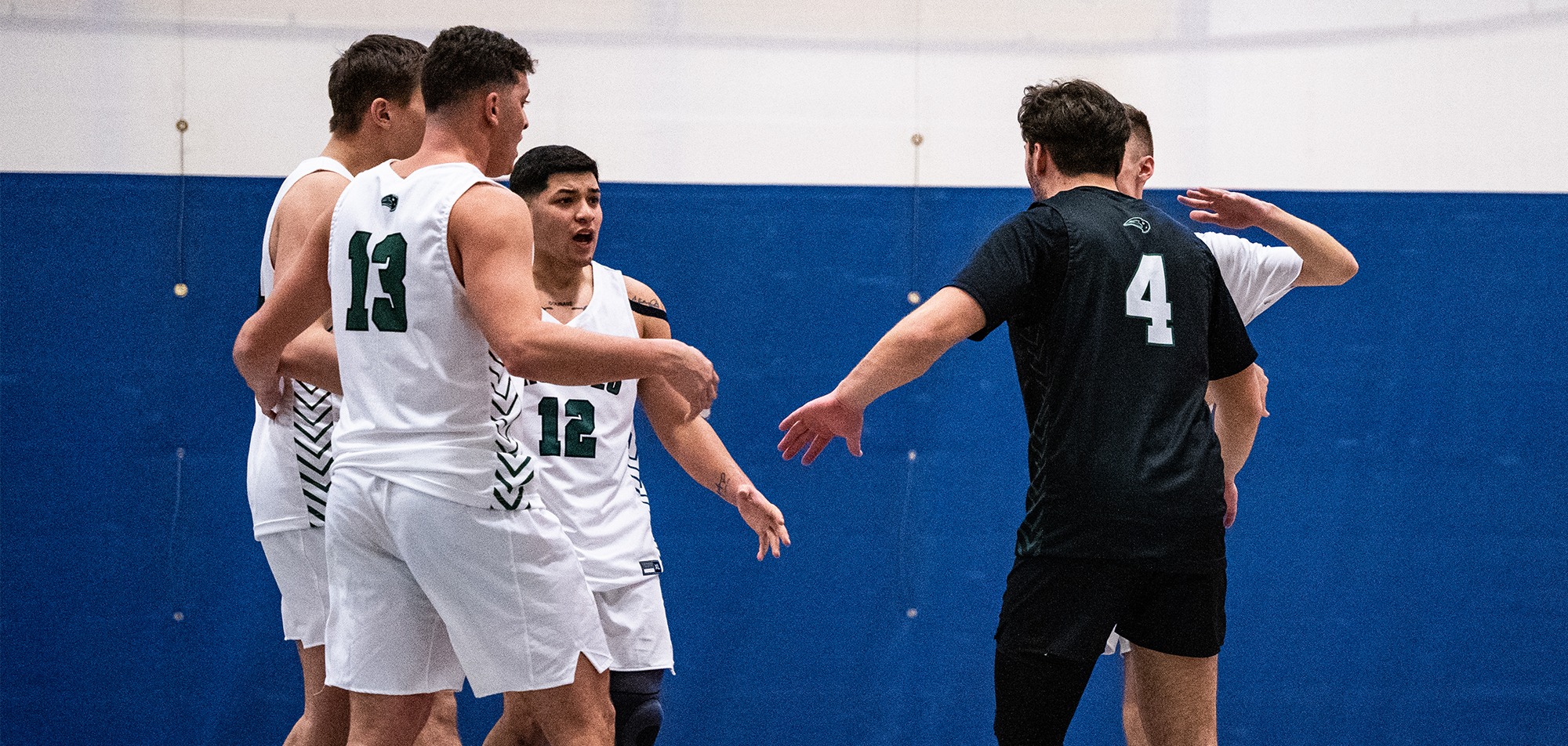 Men’s Volleyball Sweeps Elms Nichols College Athletics