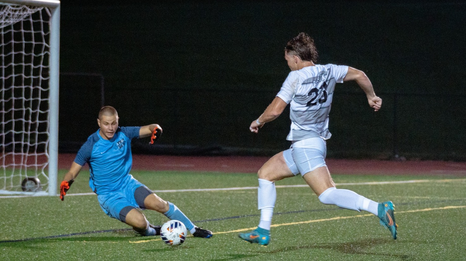 Men's Soccer Scores Early and Often For 51 Triumph Over Mass. Maritime