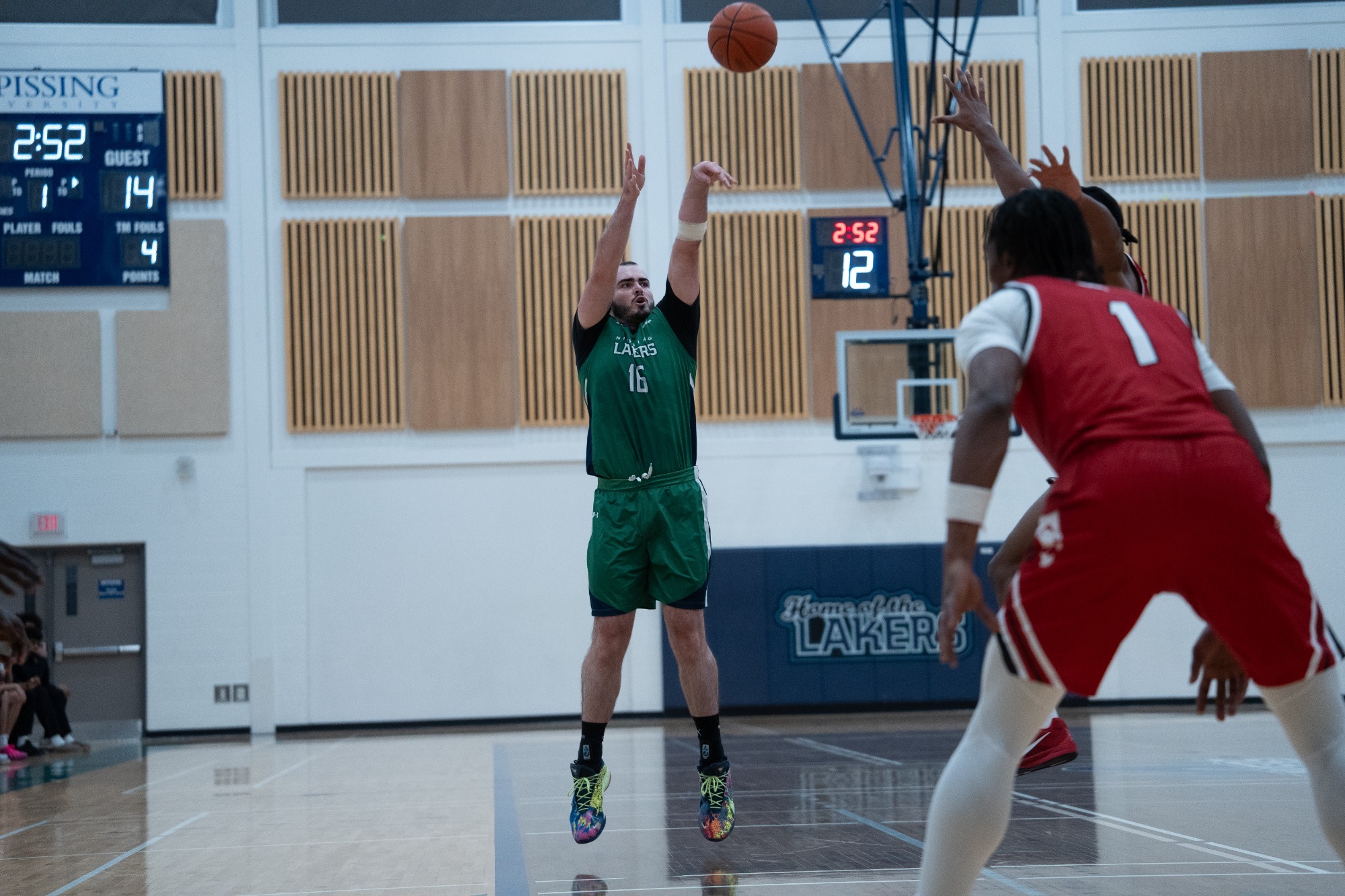 Heim nails a 3-pointer