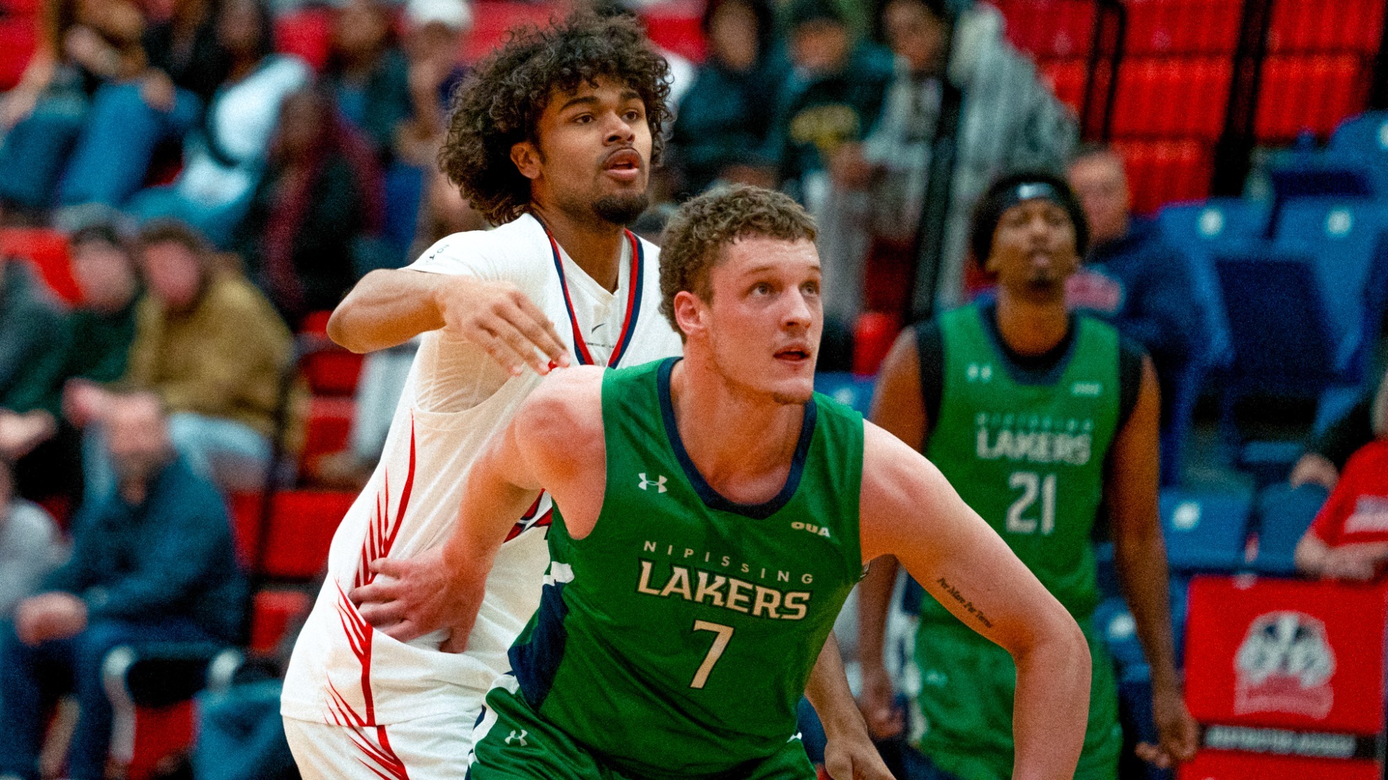 Blackmore guards a Brock player