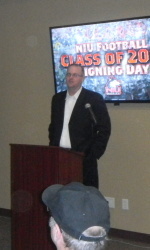 NIU head coach Rod Carey gave fans a behind-the-scenes look at the 2014 recruiting class.