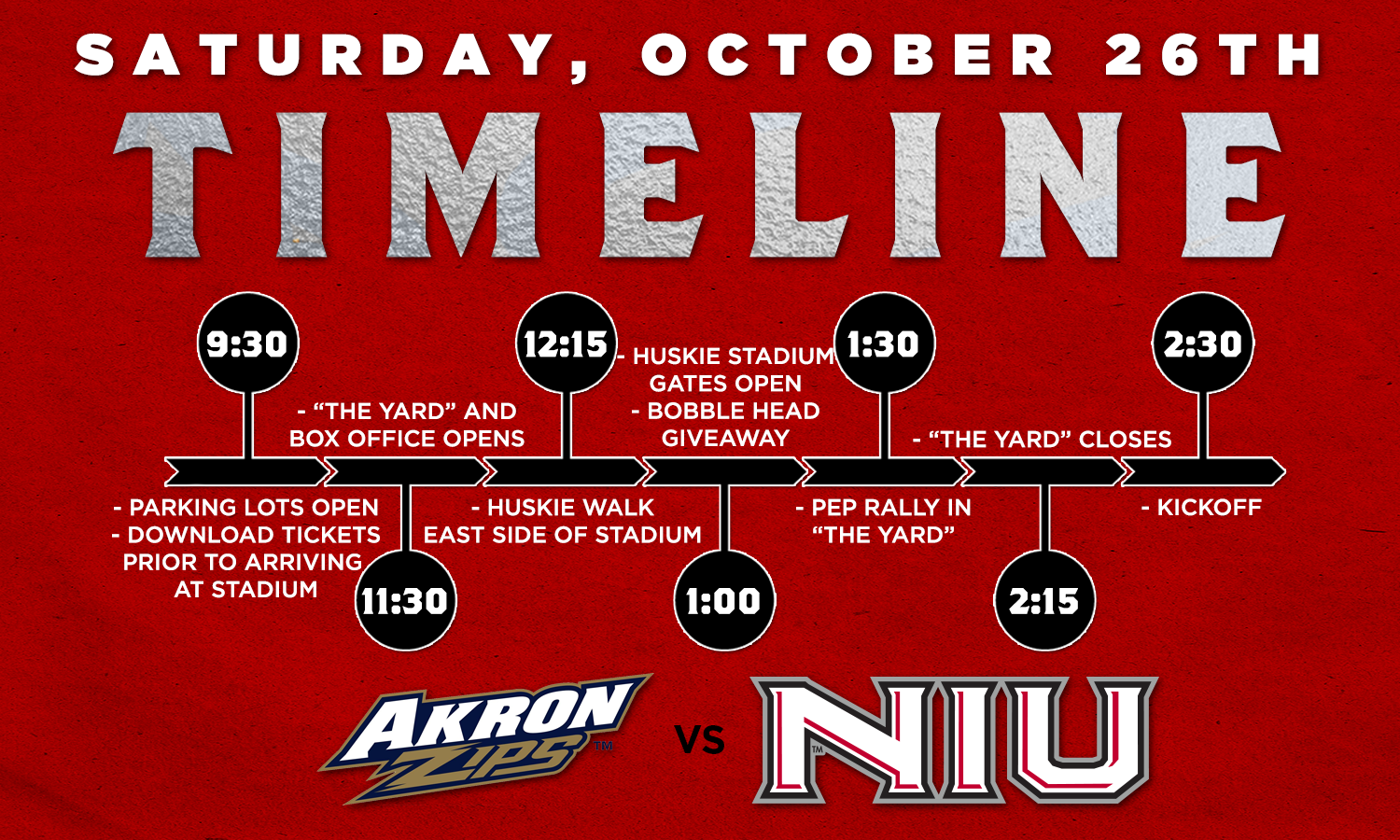 What's Up Wednesday! Game Day Guide NIU Athletics