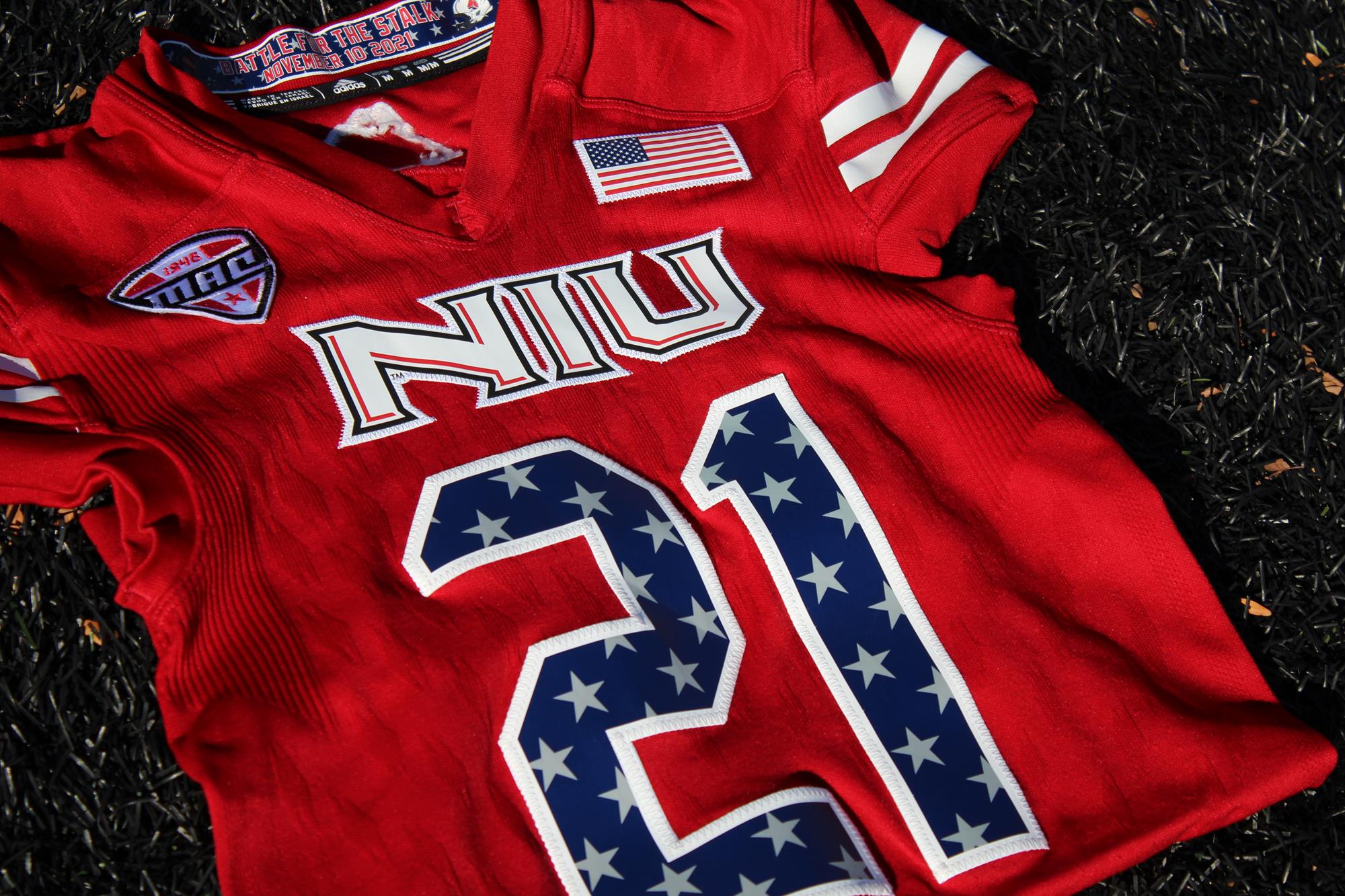 NIU Football "Stars & Stripes" Jersey Auction Now Live NIU Athletics