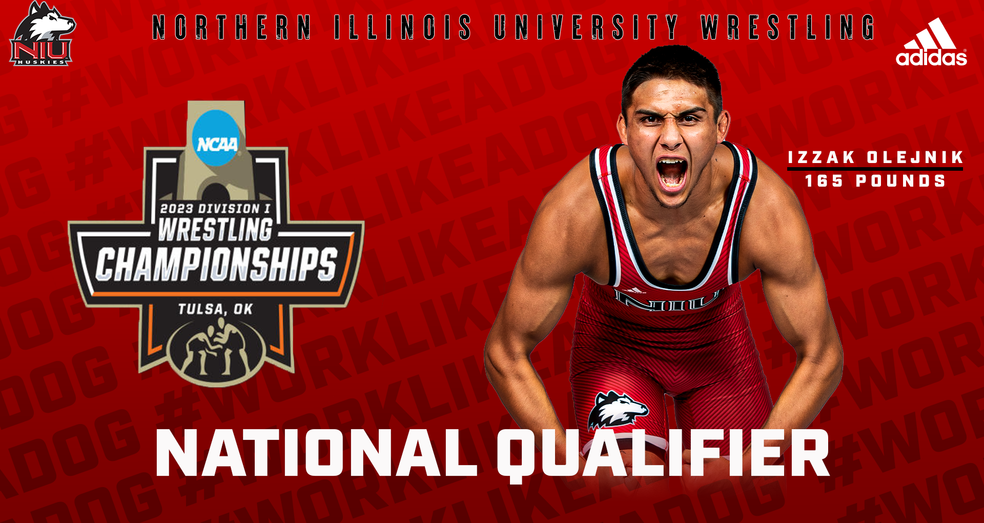 Izzak Olejnik No. 12 Seed in 2023 NCAA Wrestling Tournament NIU Athletics