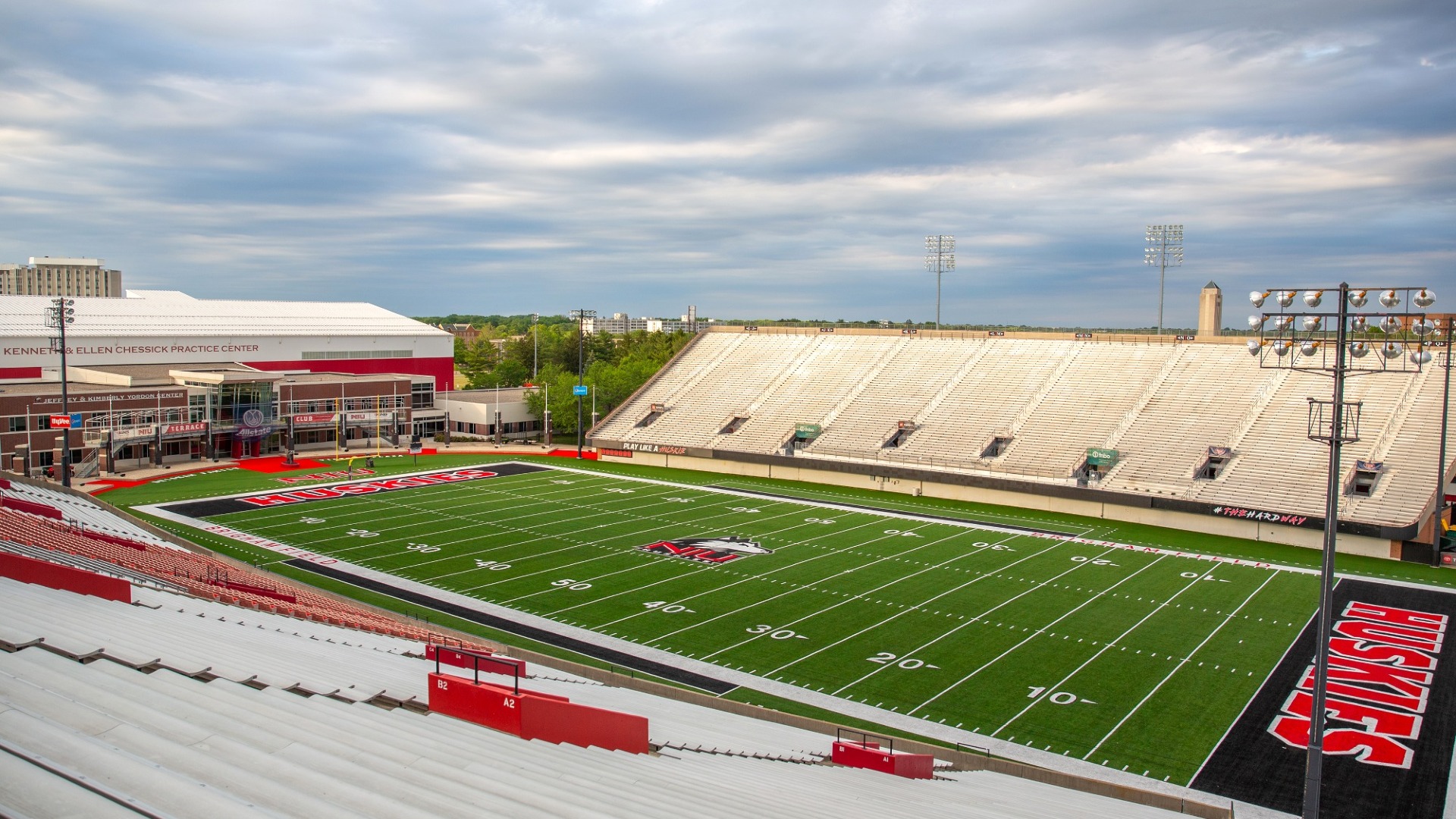 Huskie Stadium New Field Corner