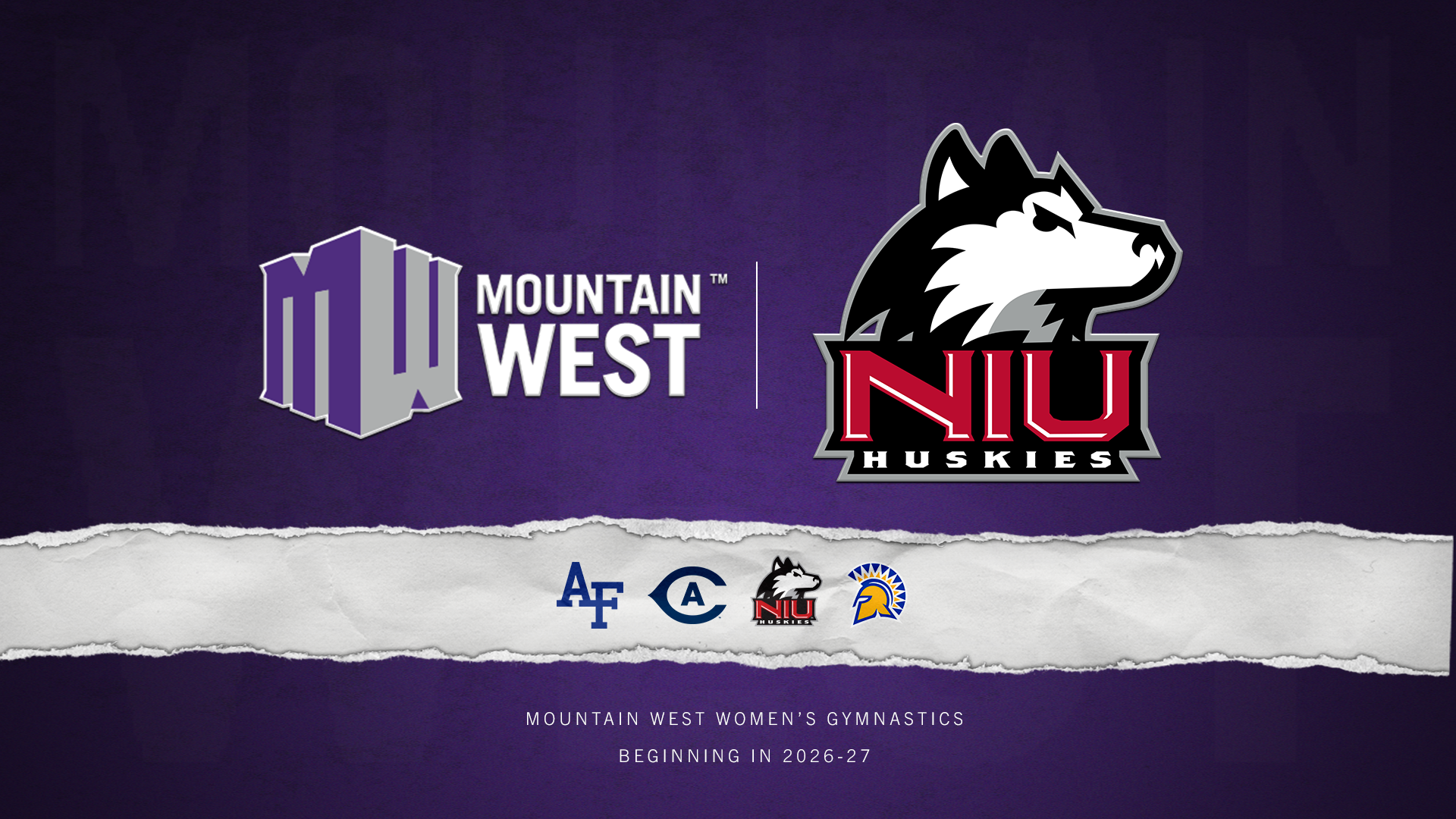 NIU Gymnastics Mountain West Announcement