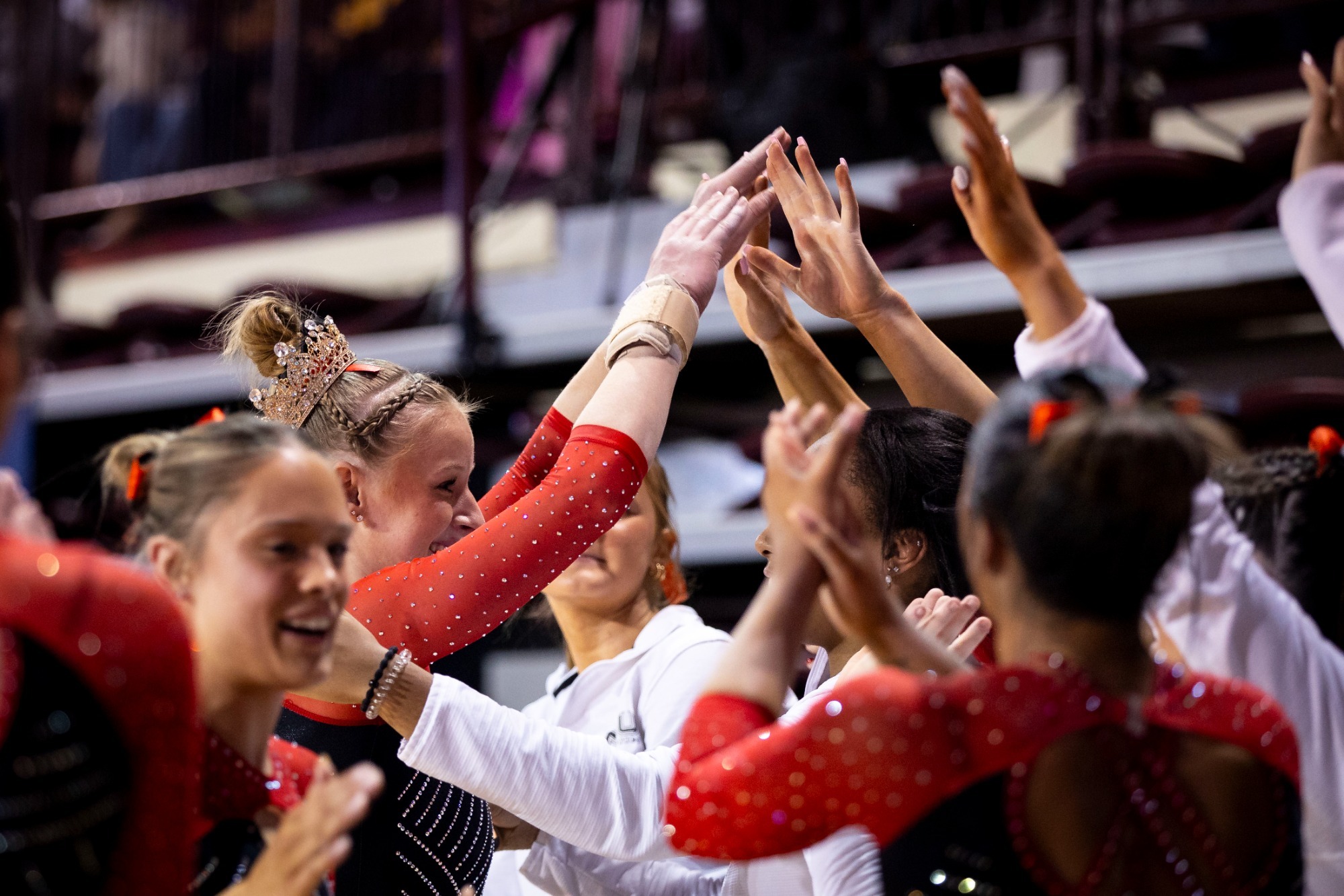 Gymnastics Team Celebrate 2025