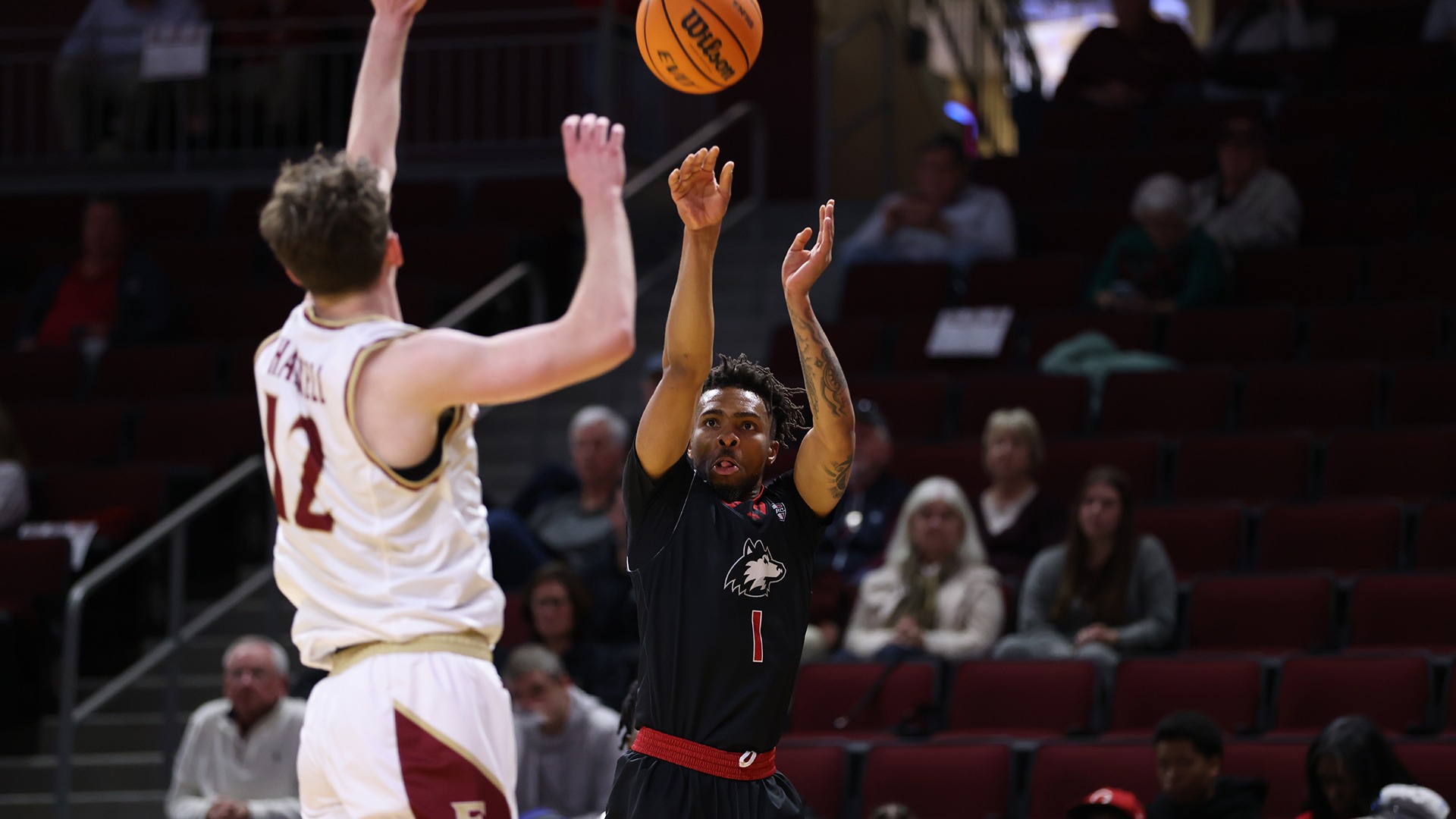 Elon, NC – Dec 13: NCAA Men's Basketball - Northern Illinois at Elon at Schar Center in Elon, NC on December 13, 2025. (Credit: Andy Mead/YCJ)