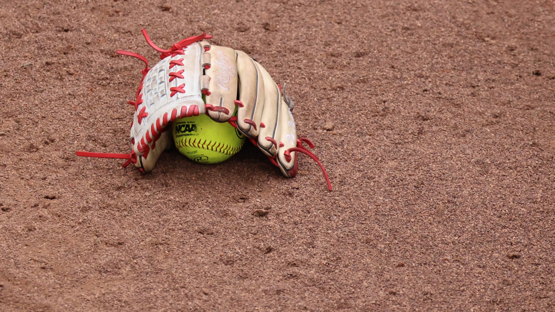 Softball and Glove