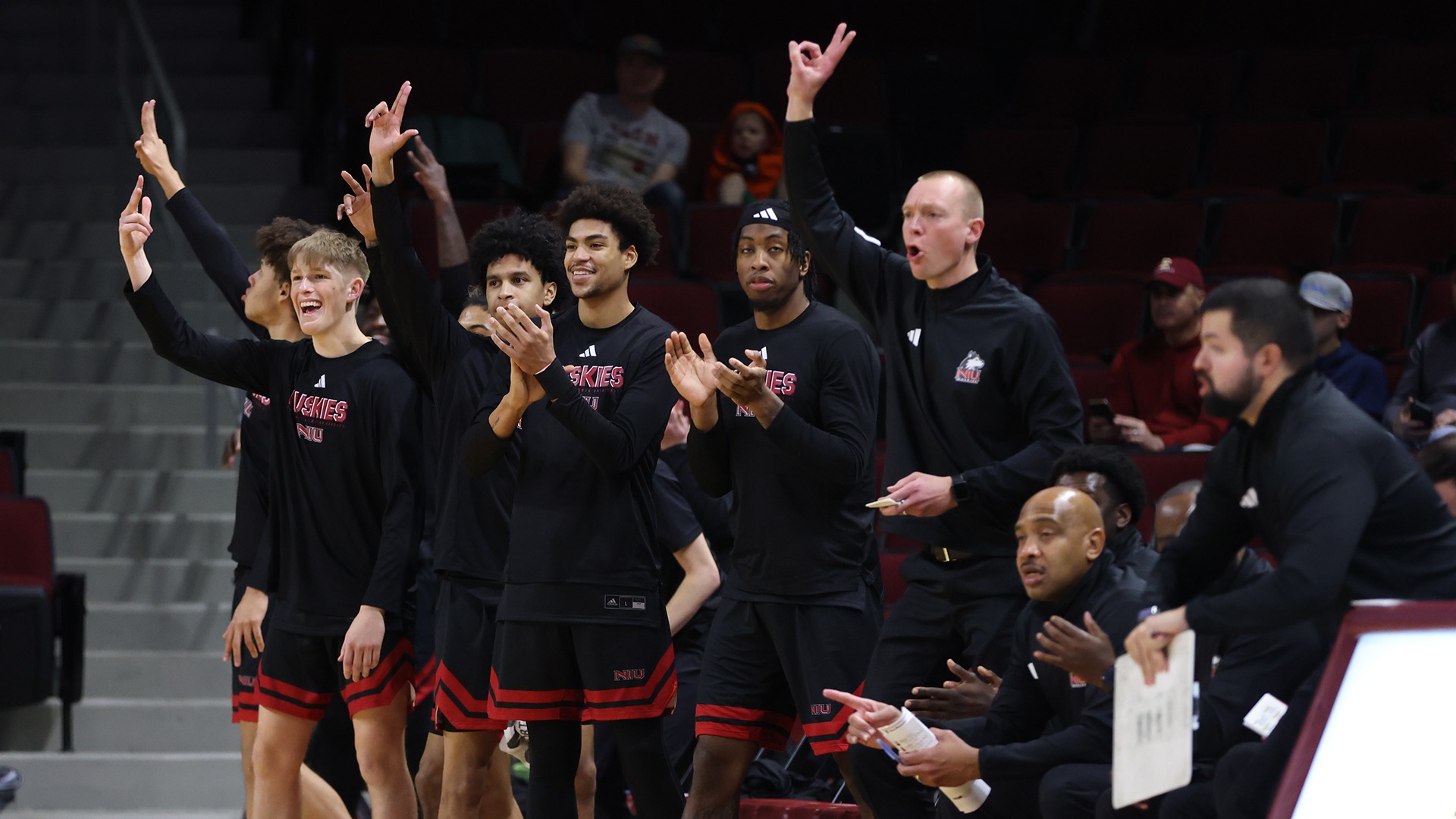 Elon, NC – Dec 13: NCAA Men's Basketball - Northern Illinois at Elon at Schar Center in Elon, NC on December 13, 2025. (Credit: Andy Mead/YCJ)