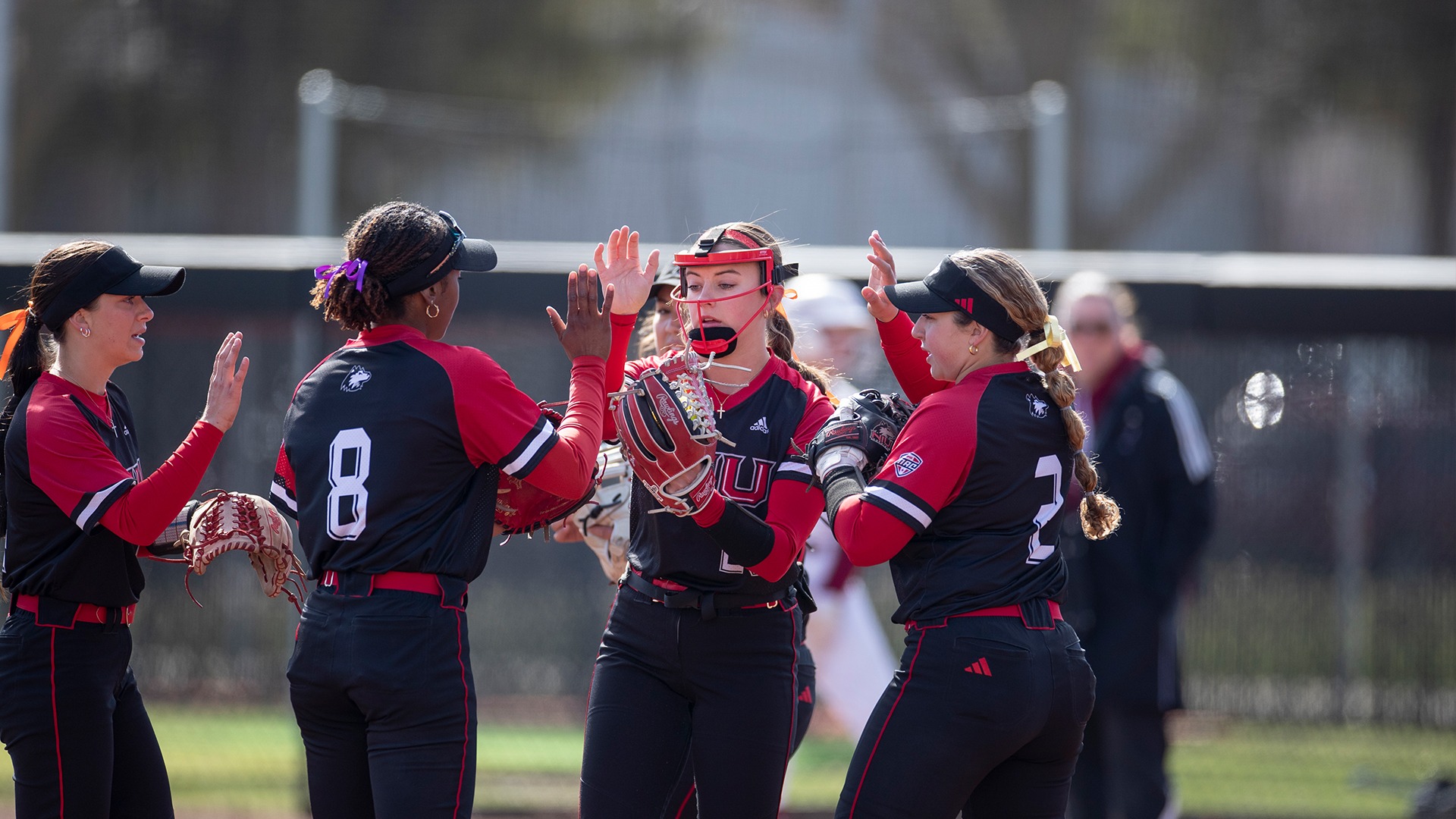 Mackin and Team Huddle