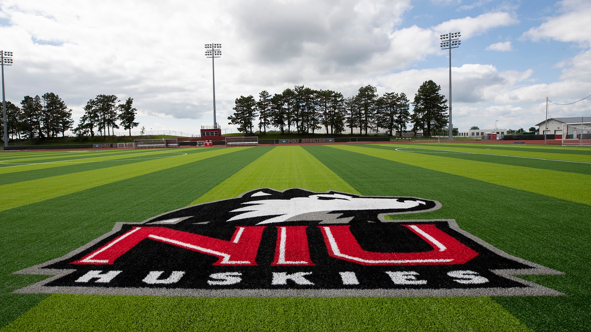 logo on soccer turf