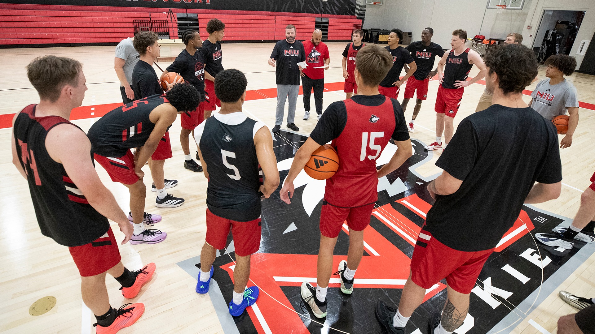 team practice huddle