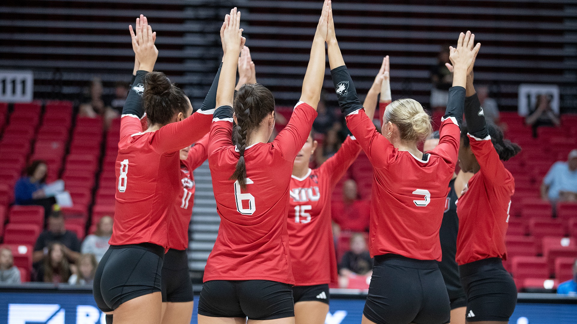 Volleyball Team Huddle 2026