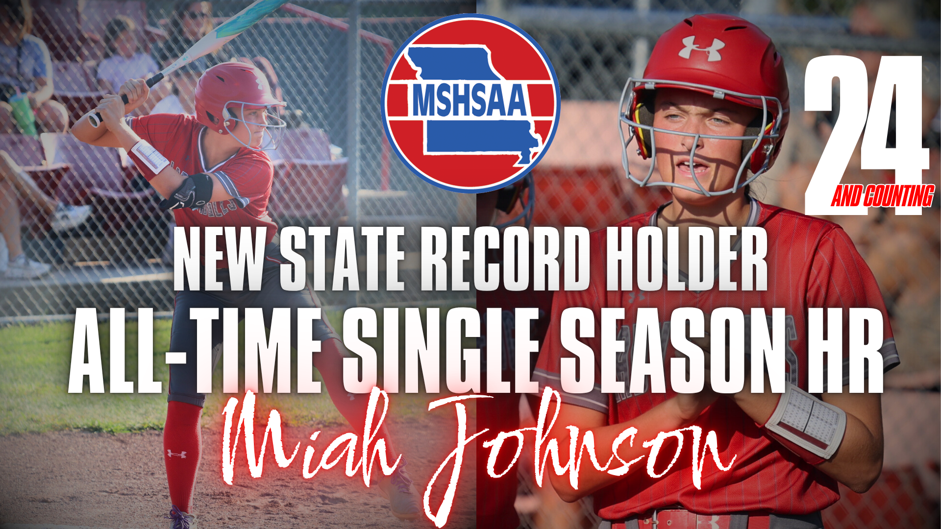 Miah Johnson state hr record 24