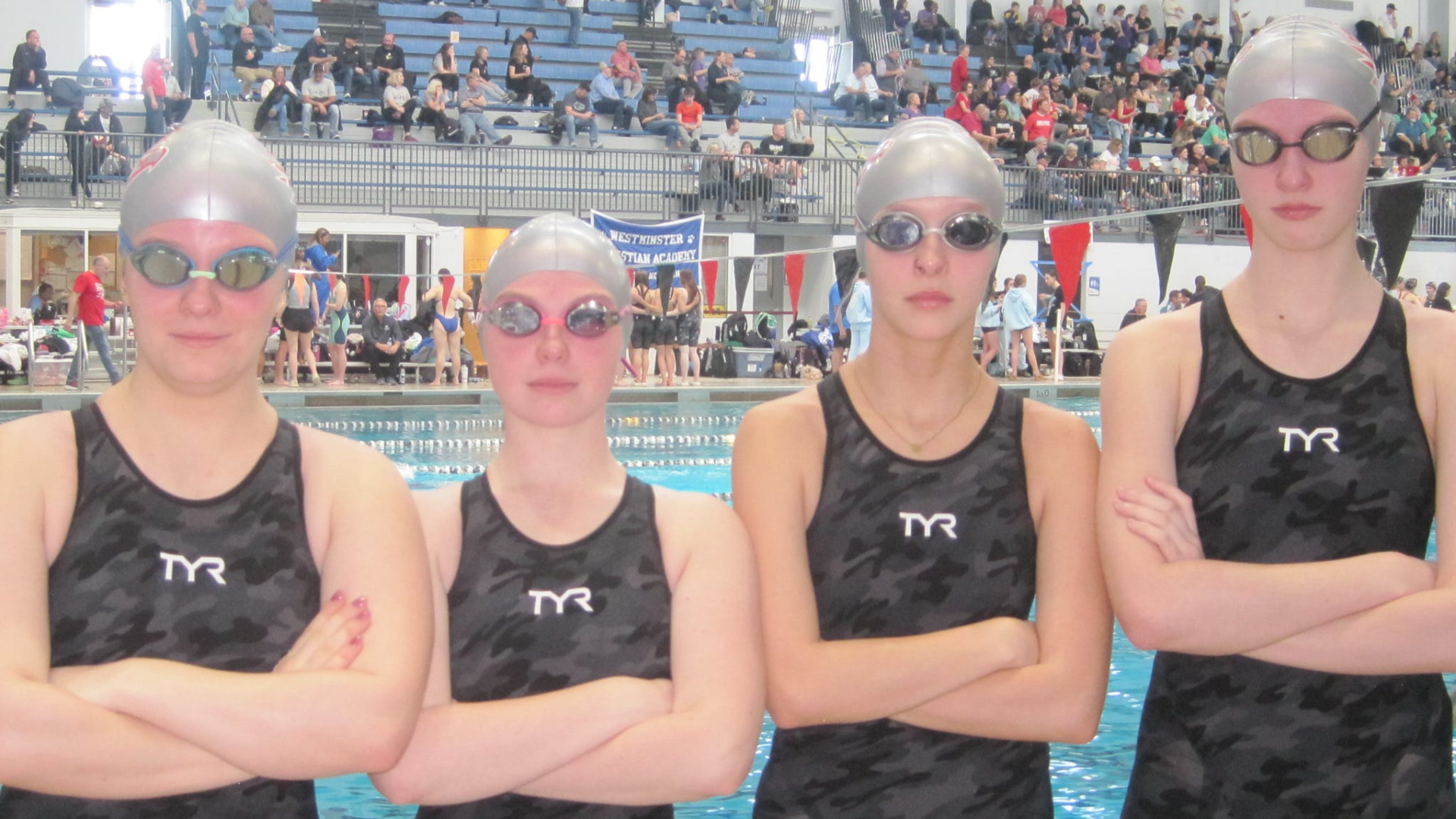 2025 Nixa girls swim team state relay places 23rd