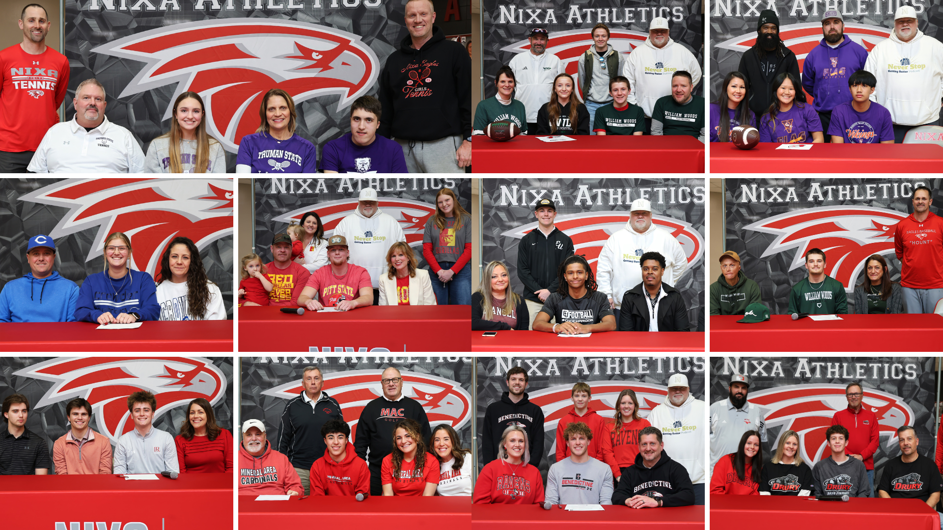 Feb. 4, 2026 Nixa HS national Signing Day signees