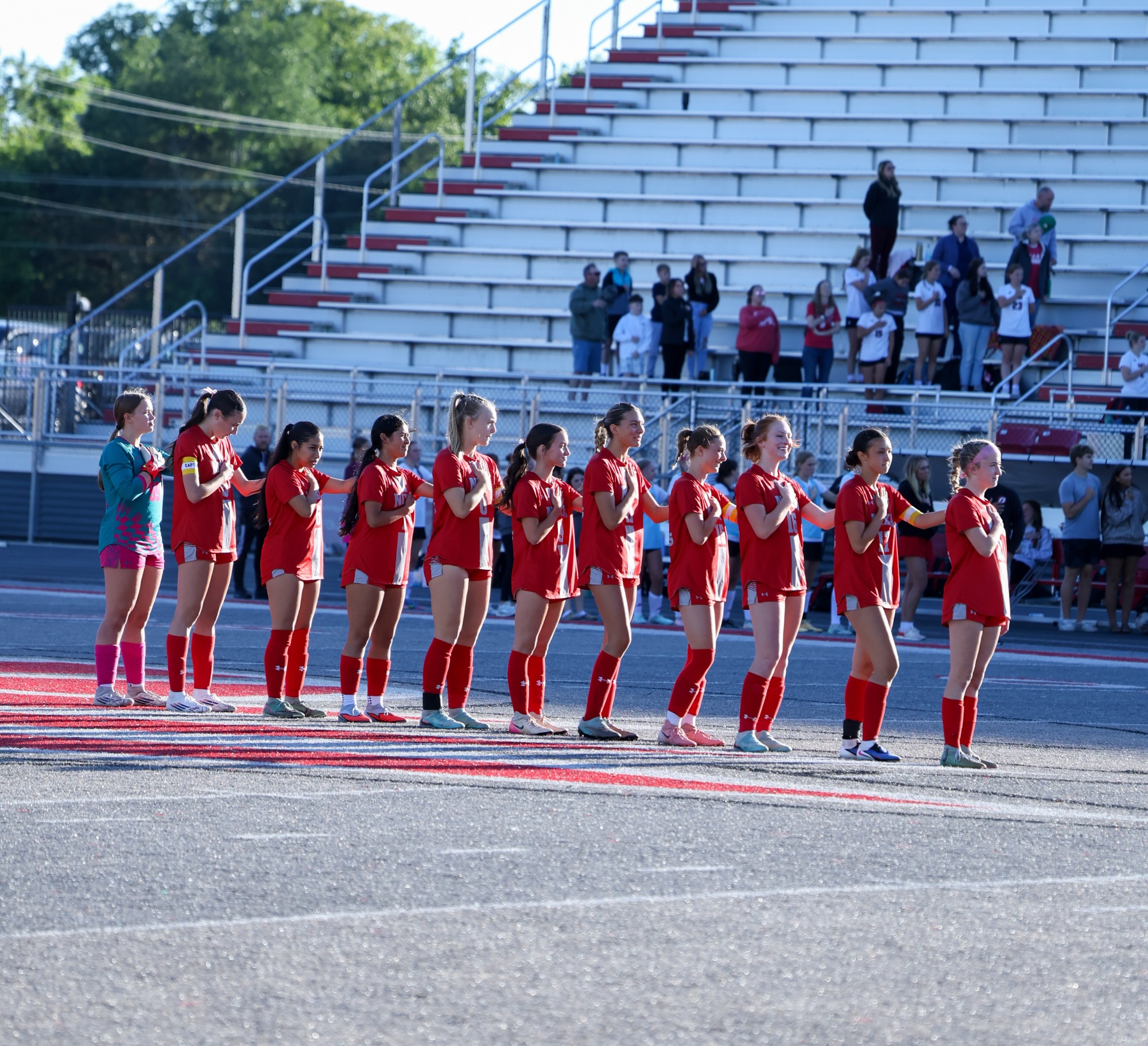 Nixa vs. Ozark girls soccer photos in the 2026 Christian County Cup game at Nixa High School on May 7, 2026.