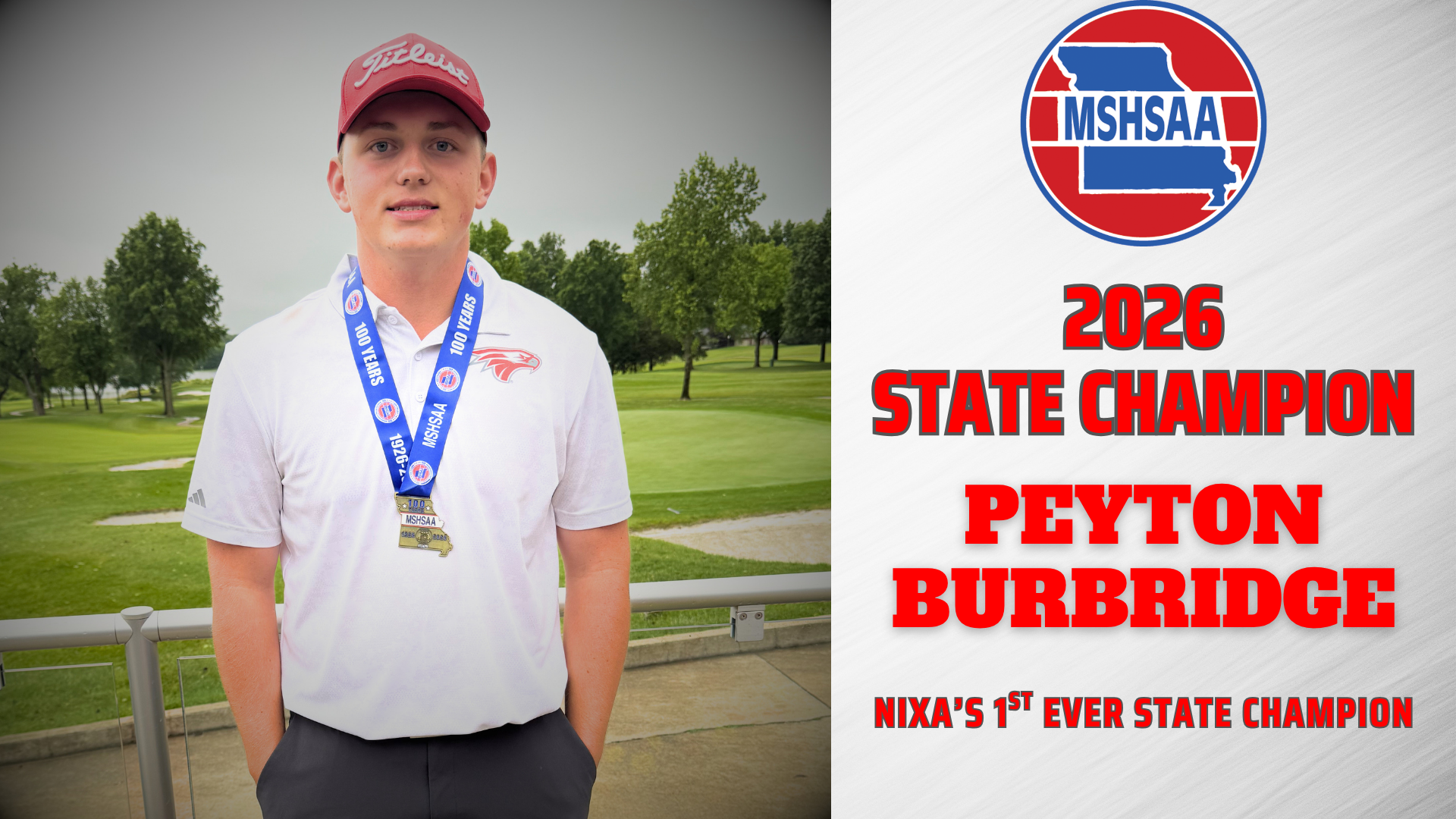 Peyton Burbridge 2026 state golf champion