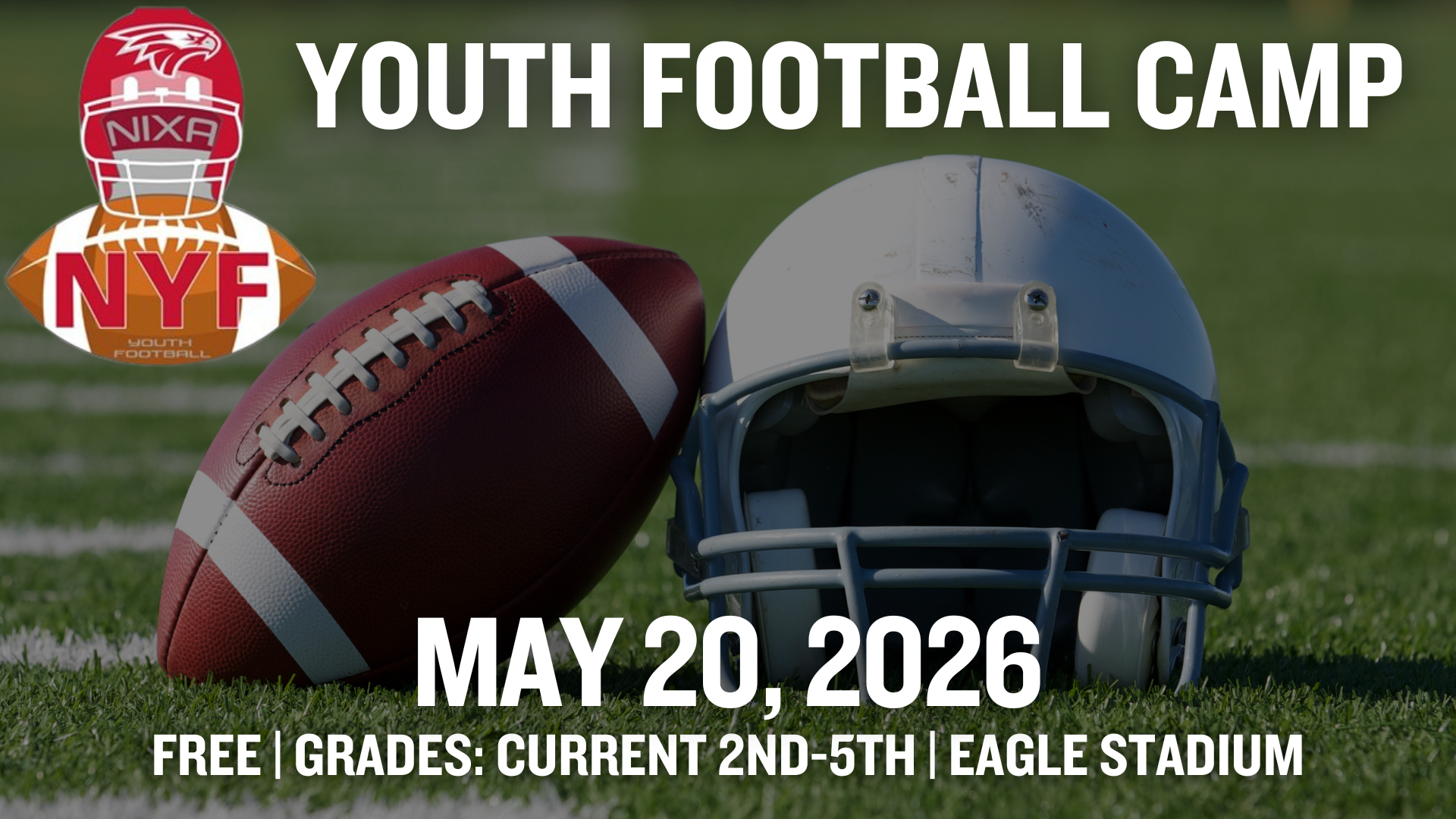 Youth football camp May 20