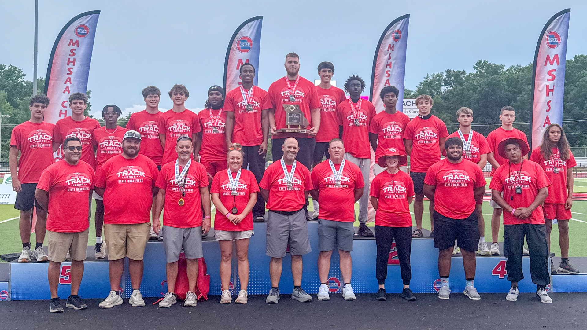 2026 Nixa boys track and field fourth place