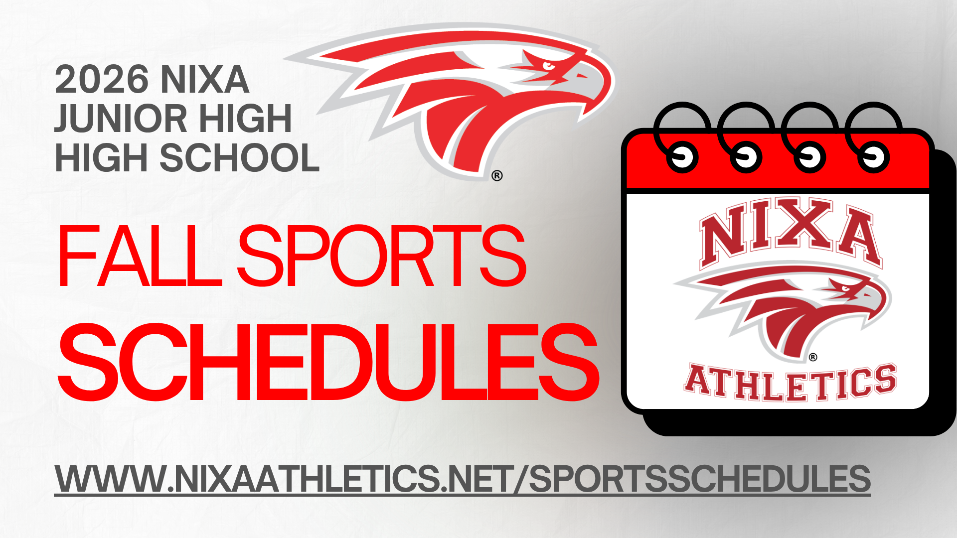 2026 fall game schedules